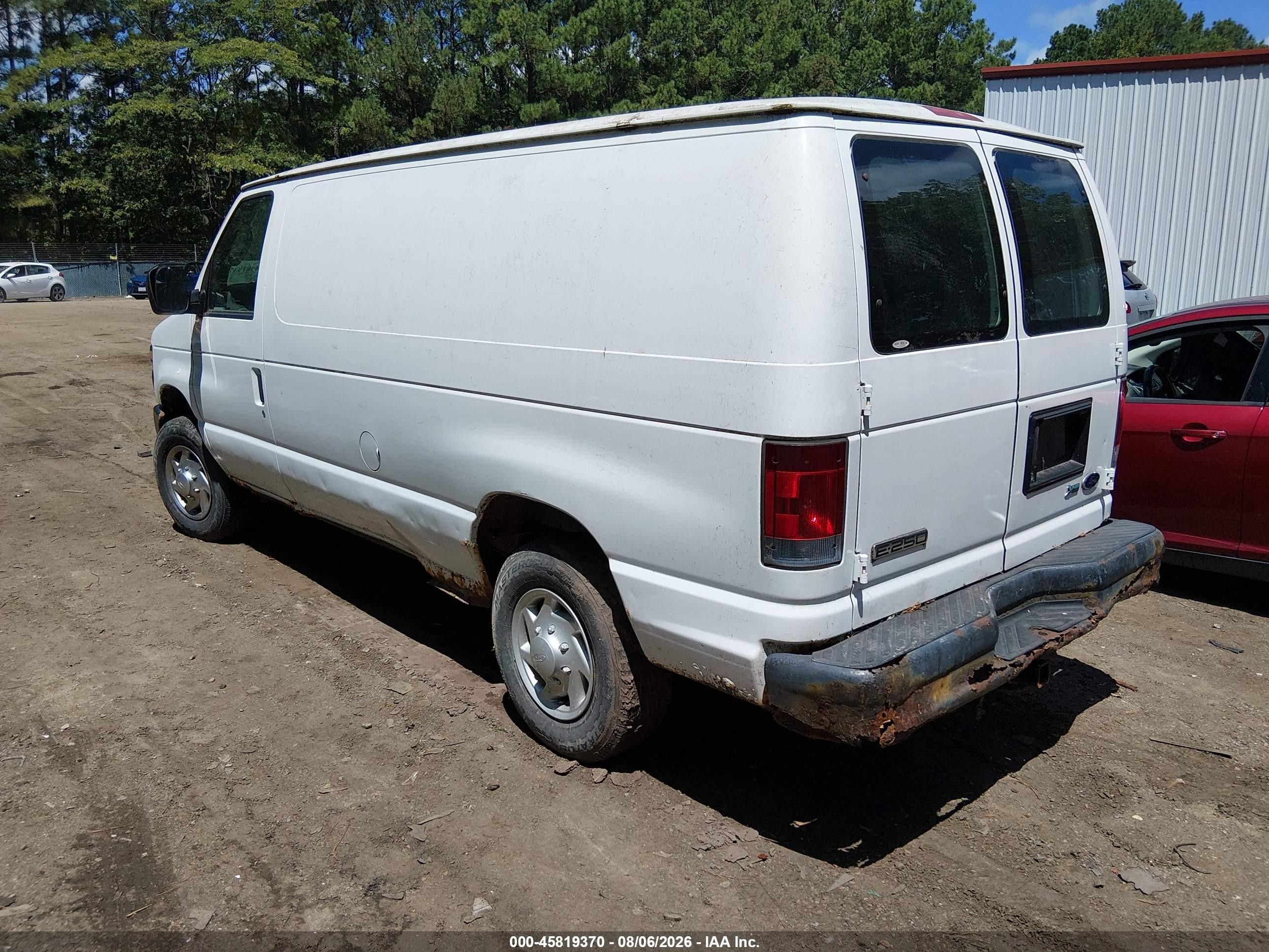 2010 Ford E-250 Commercial/recreational Белый vin: 1FTNE2EWXADA23781