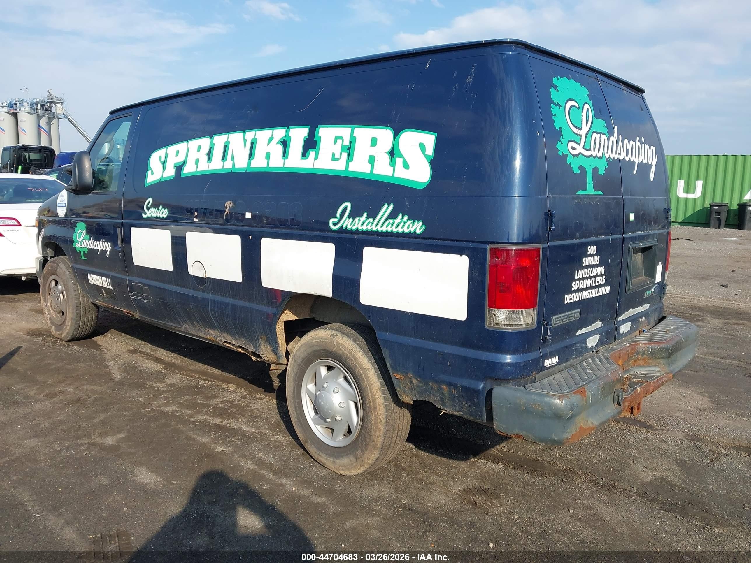 2010 Ford E-250 Commercial/recreational Blue vin: 1FTNE2EWXADA46686