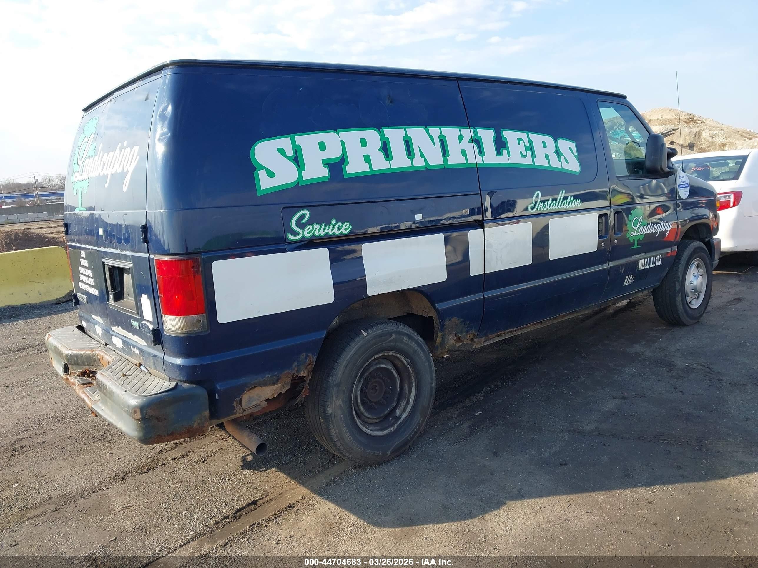 2010 Ford E-250 Commercial/recreational Blue vin: 1FTNE2EWXADA46686
