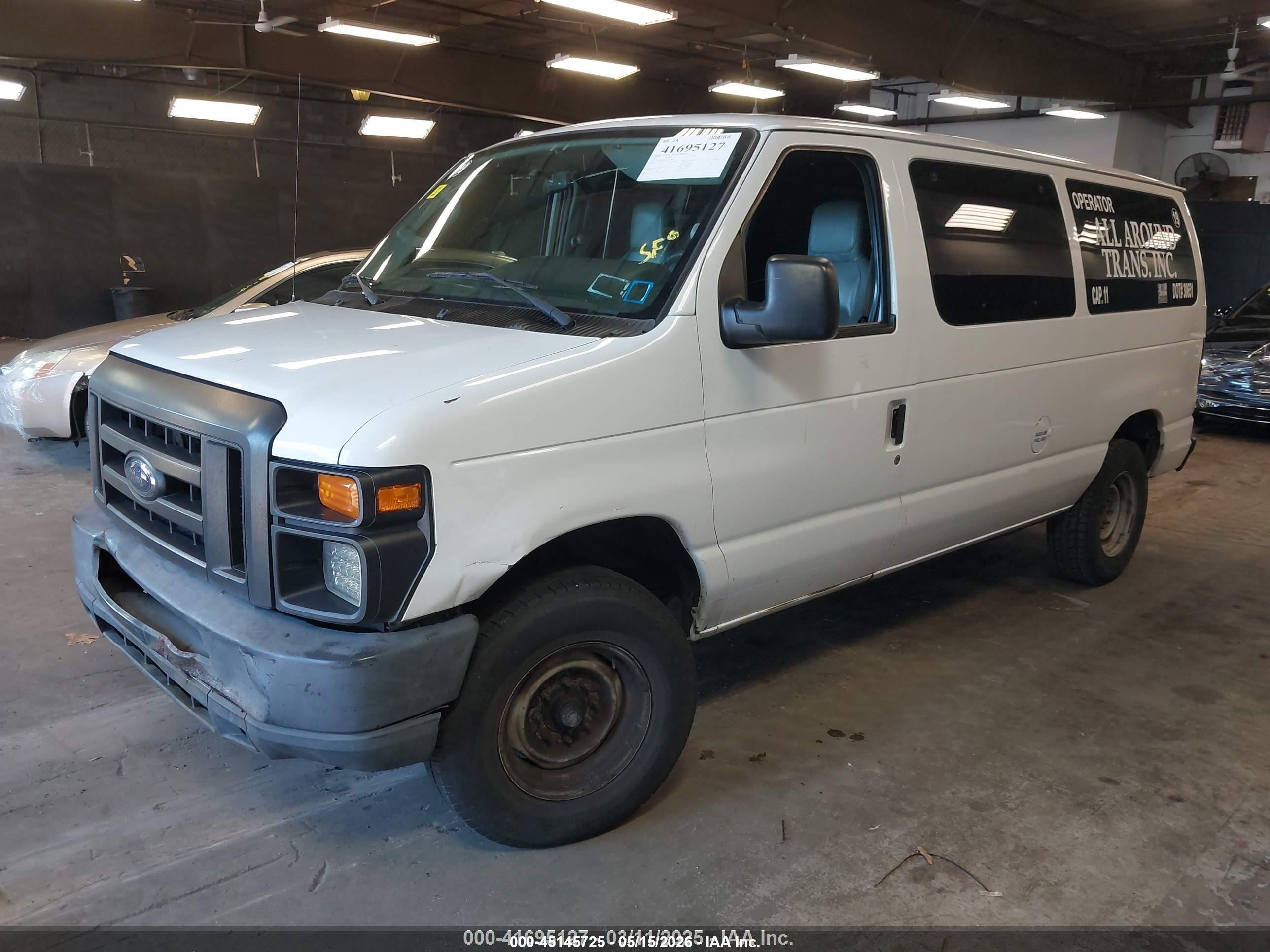 2011 Ford E-250 Commercial White vin: 1FTNE2EWXBDA18064