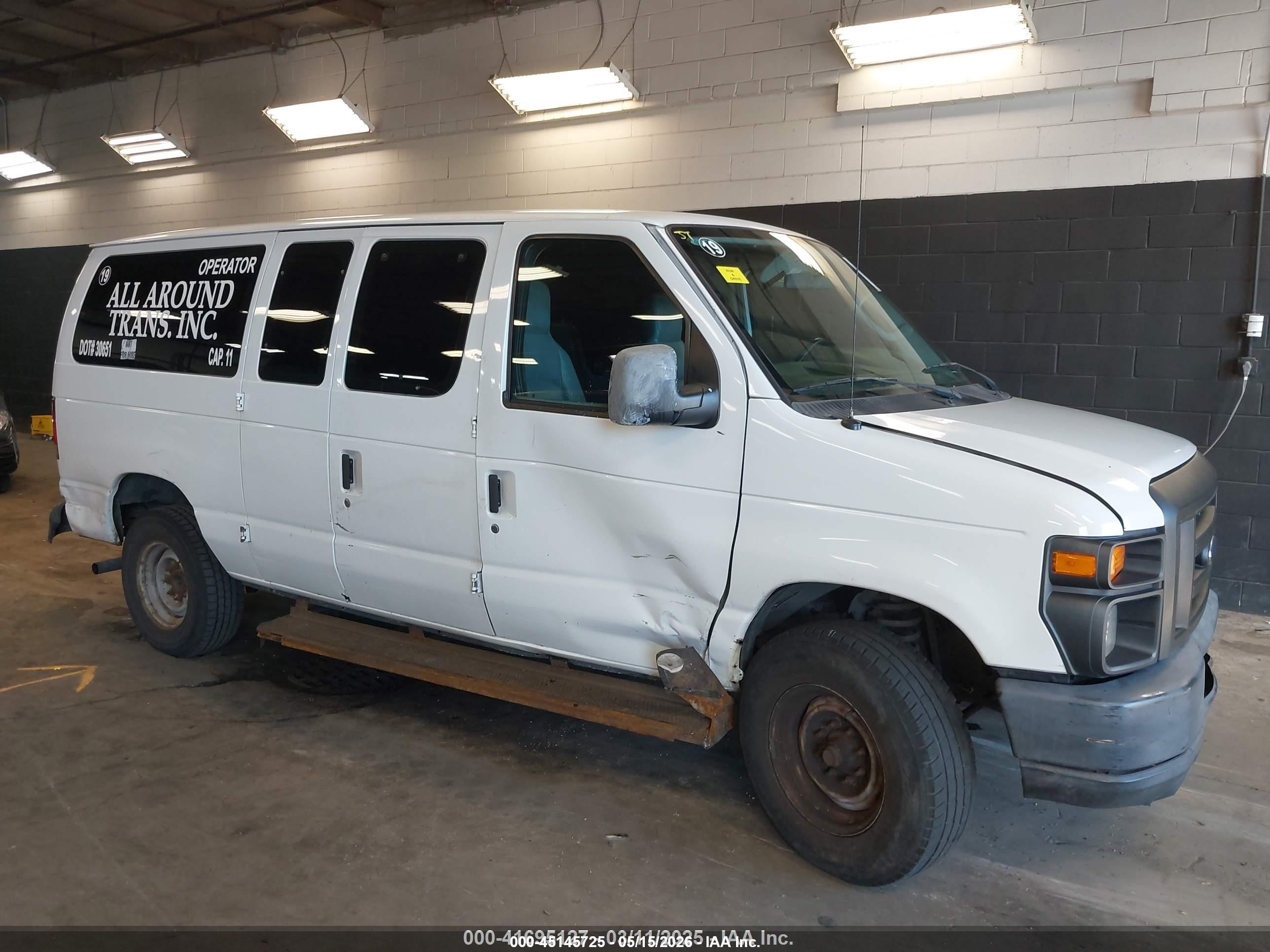 2011 Ford E-250 Commercial White vin: 1FTNE2EWXBDA18064