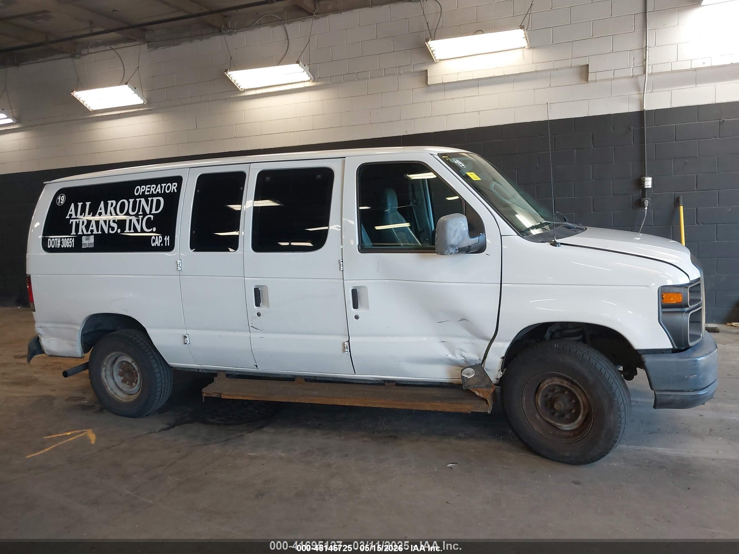 2011 Ford E-250 Commercial White vin: 1FTNE2EWXBDA18064