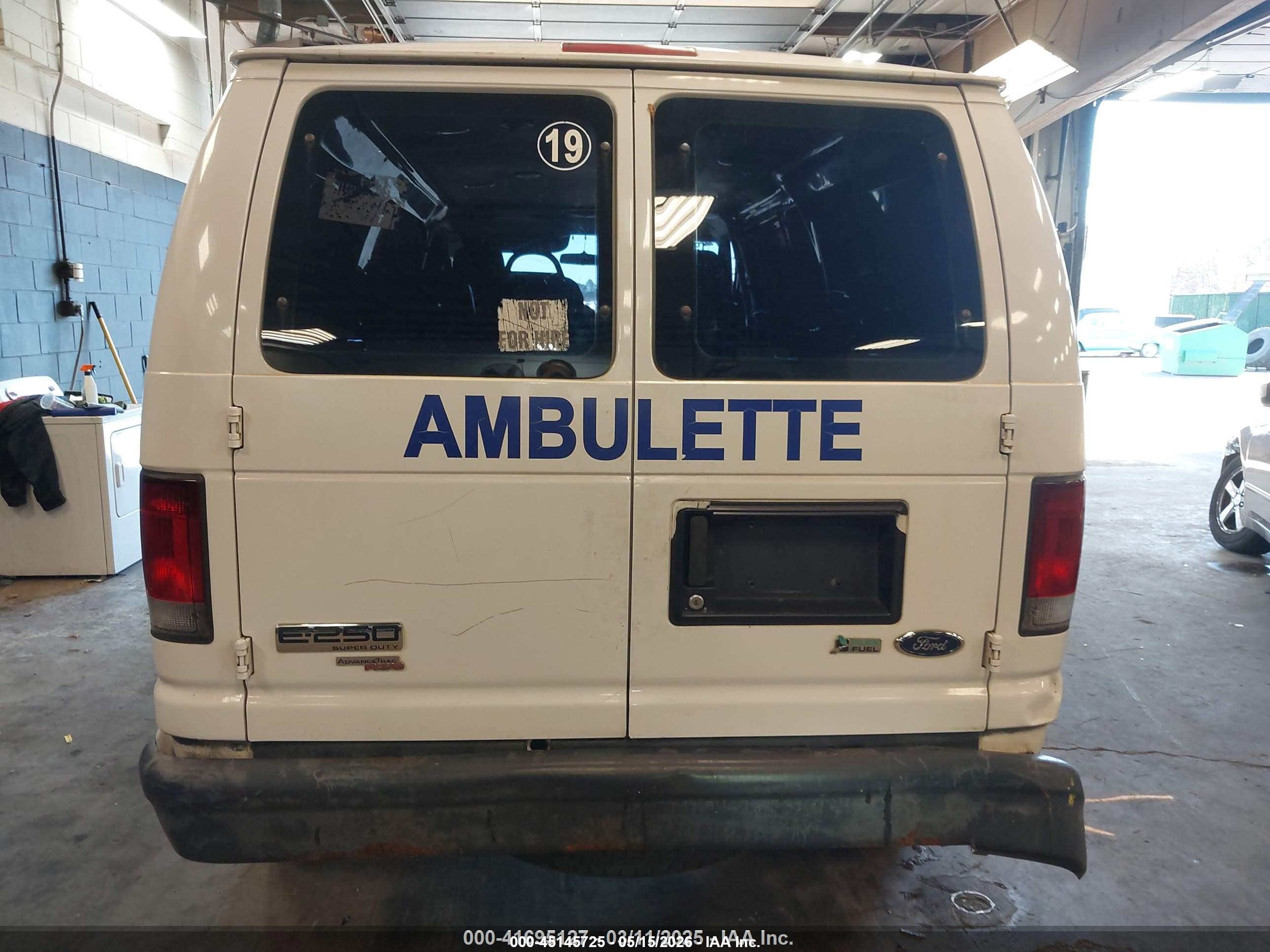 2011 Ford E-250 Commercial White vin: 1FTNE2EWXBDA18064