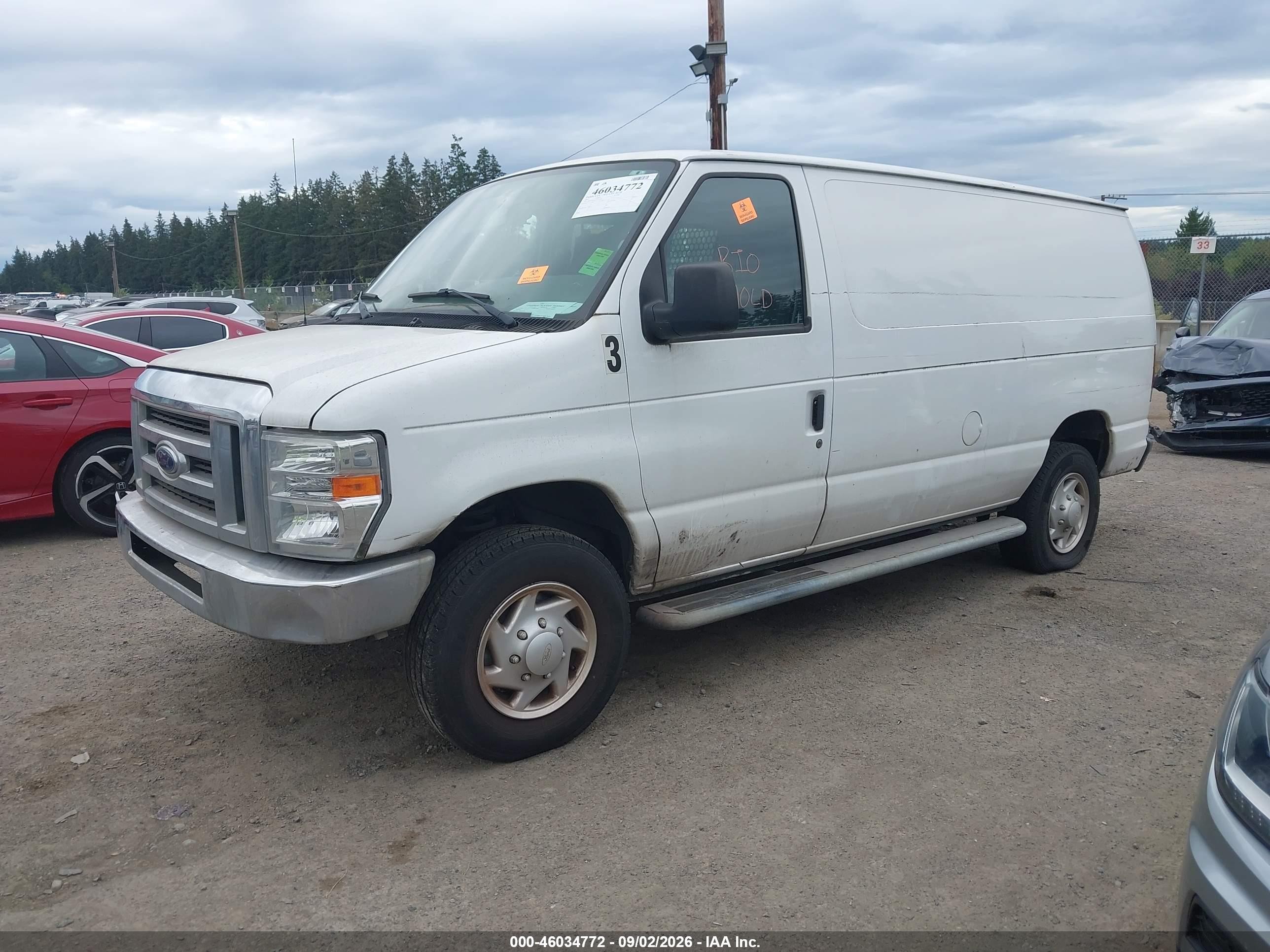 2012 Ford E-250 Commercial Белый vin: 1FTNE2EWXCDA51020