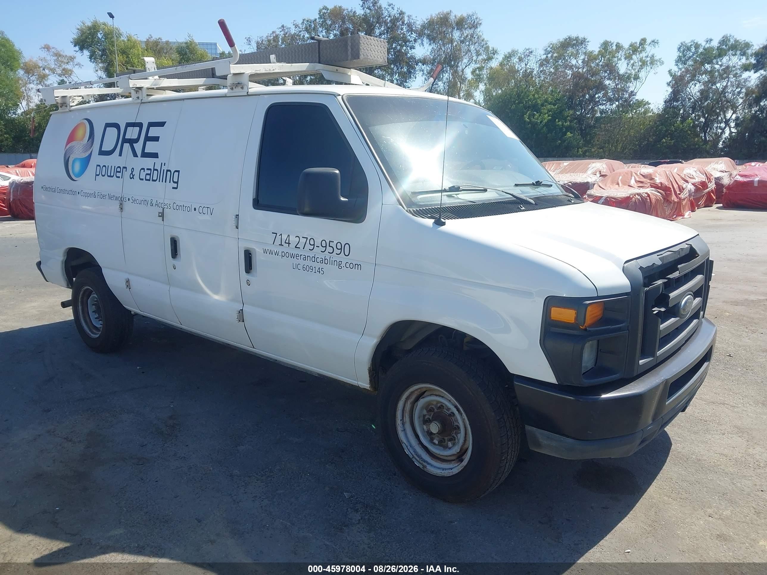 2012 Ford E-250 Commercial White vin: 1FTNE2EWXCDA75298
