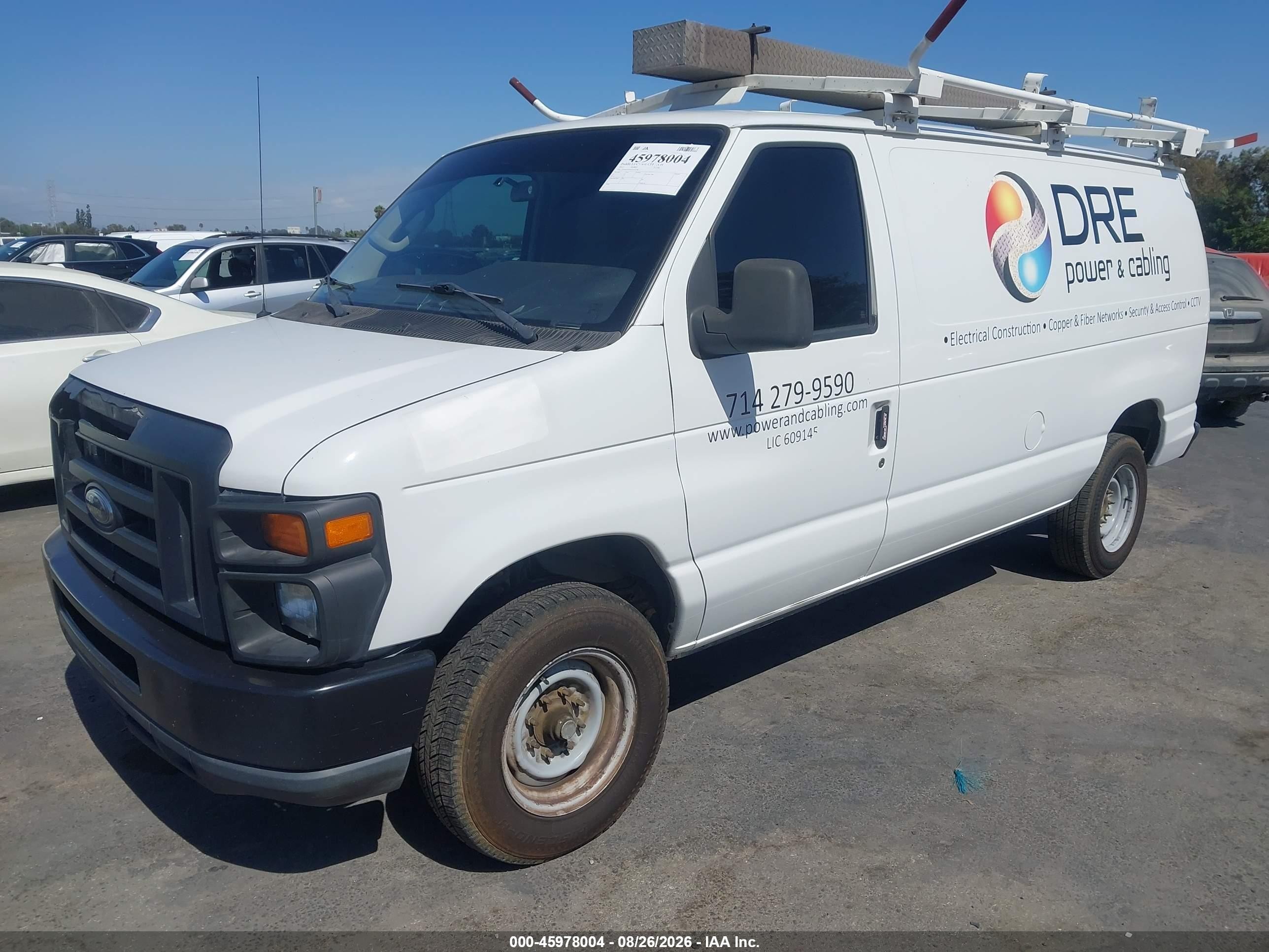 2012 Ford E-250 Commercial Белый vin: 1FTNE2EWXCDA75298