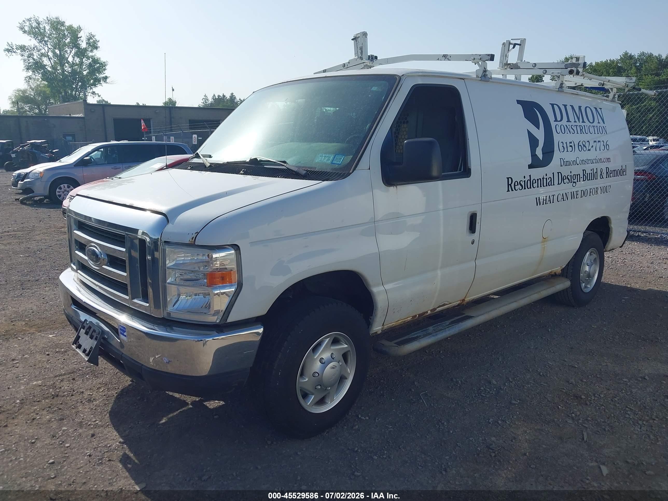2013 Ford E-250 Commercial/recreational White vin: 1FTNE2EWXDDA45882