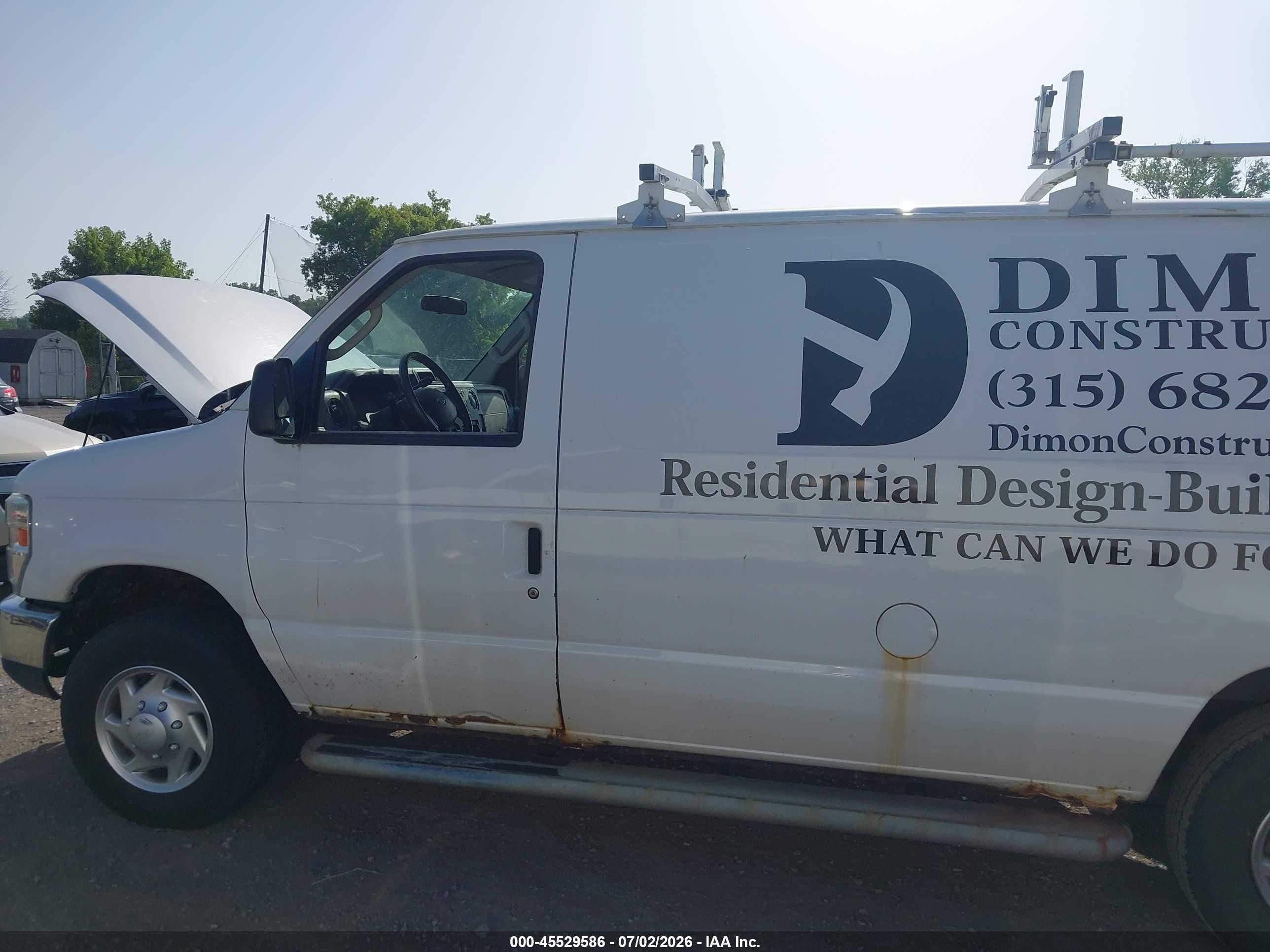 2013 Ford E-250 Commercial/recreational White vin: 1FTNE2EWXDDA45882