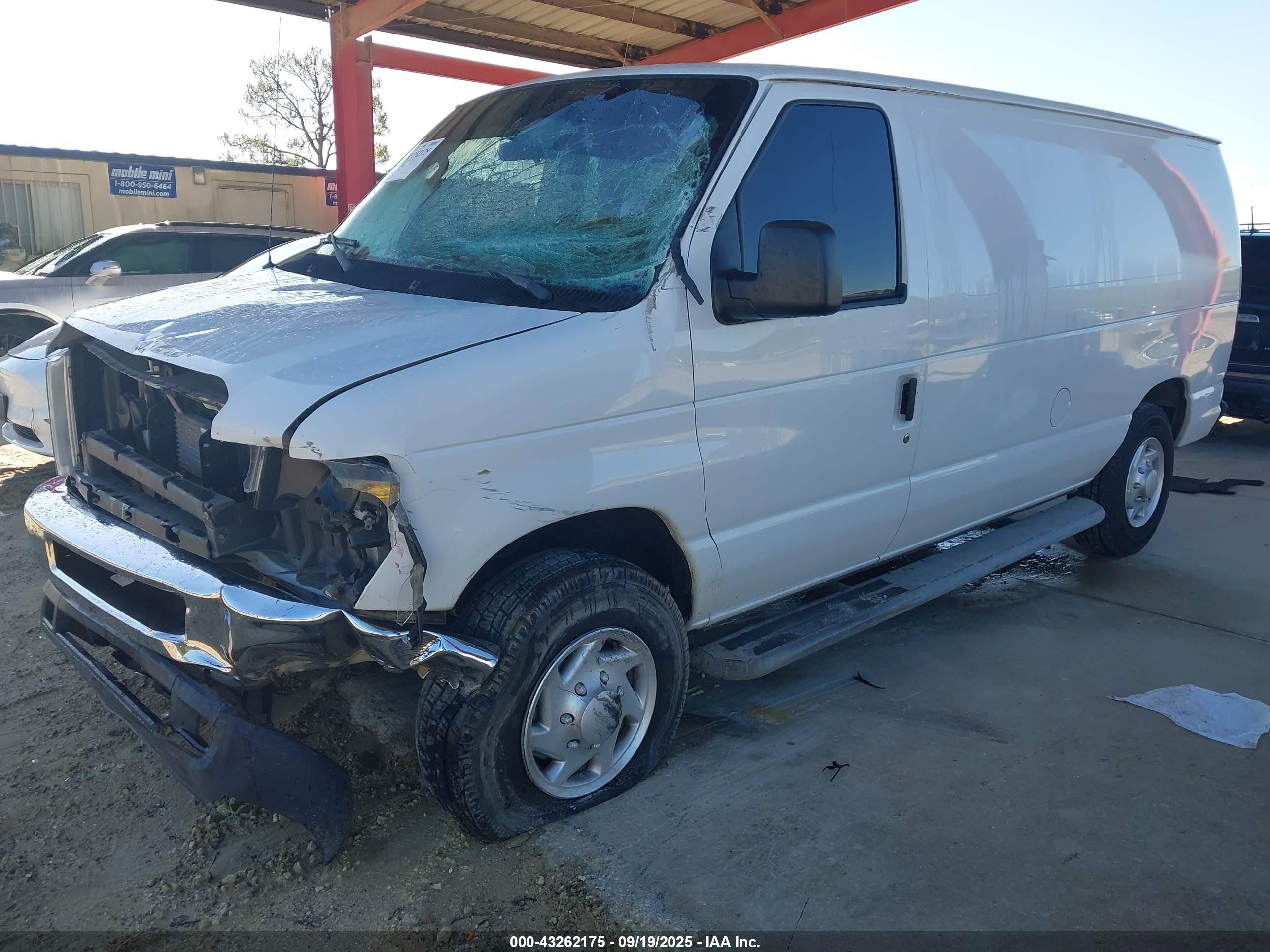 2013 Ford E-250 Commercial White vin: 1FTNE2EWXDDA96377