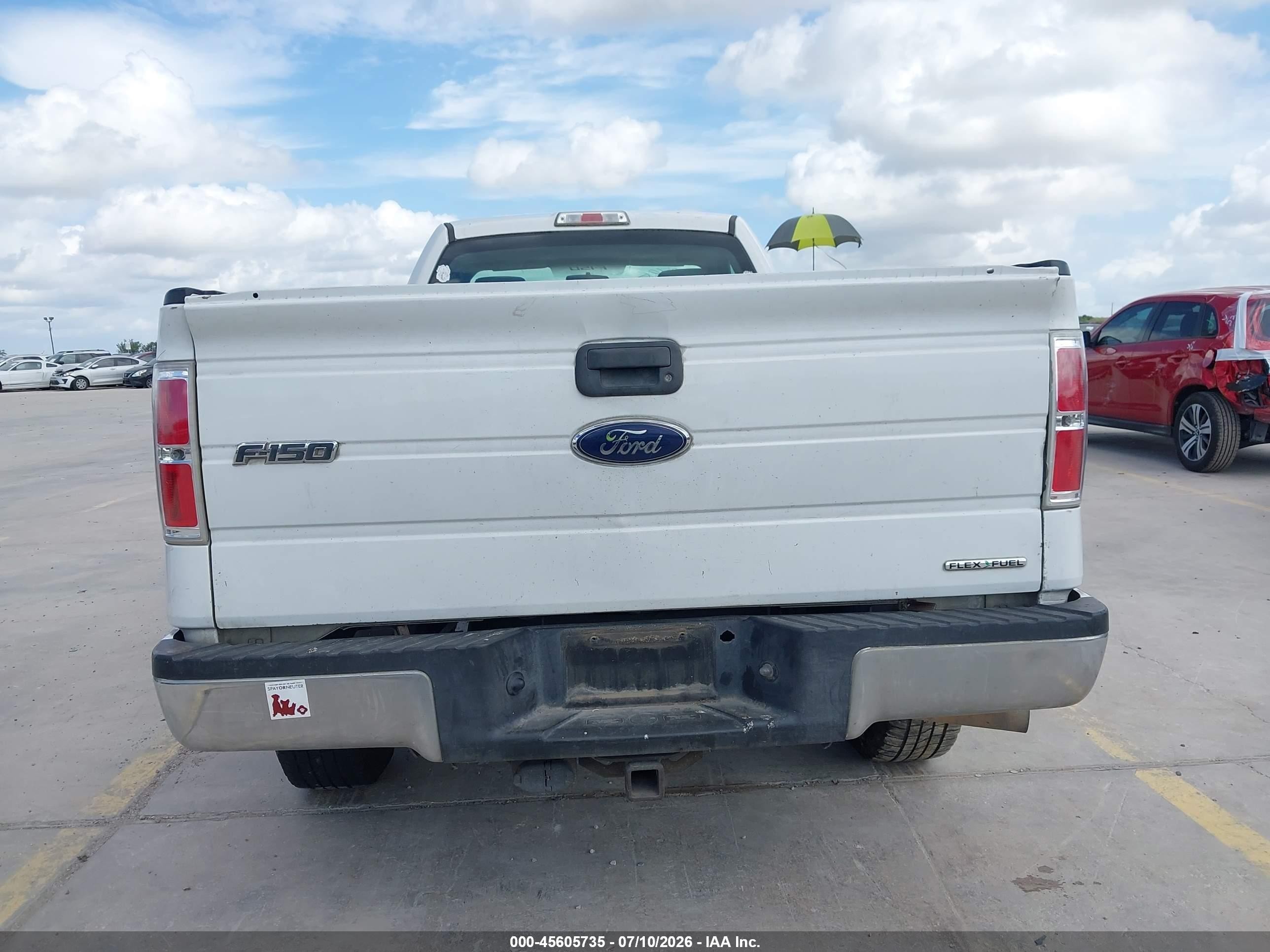 2013 Ford F-150 Xl White vin: 1FTNF1CF0DKD59014