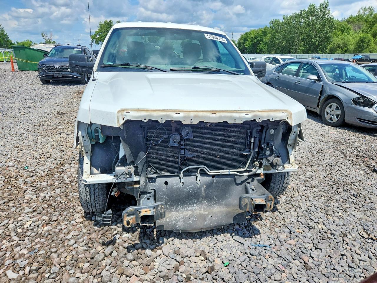 2013 Ford F150 White vin: 1FTNF1CF0DKE78696
