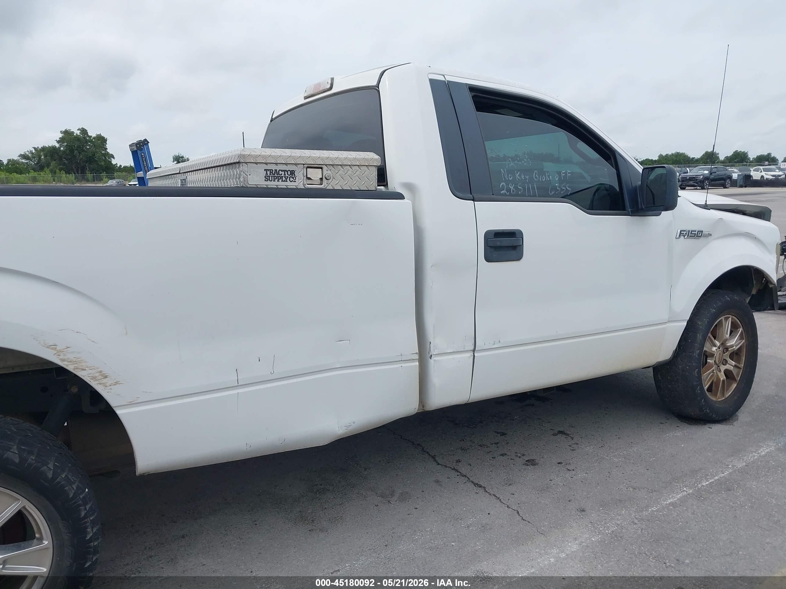 2014 Ford F-150 Xl White vin: 1FTNF1CF0EKD04693