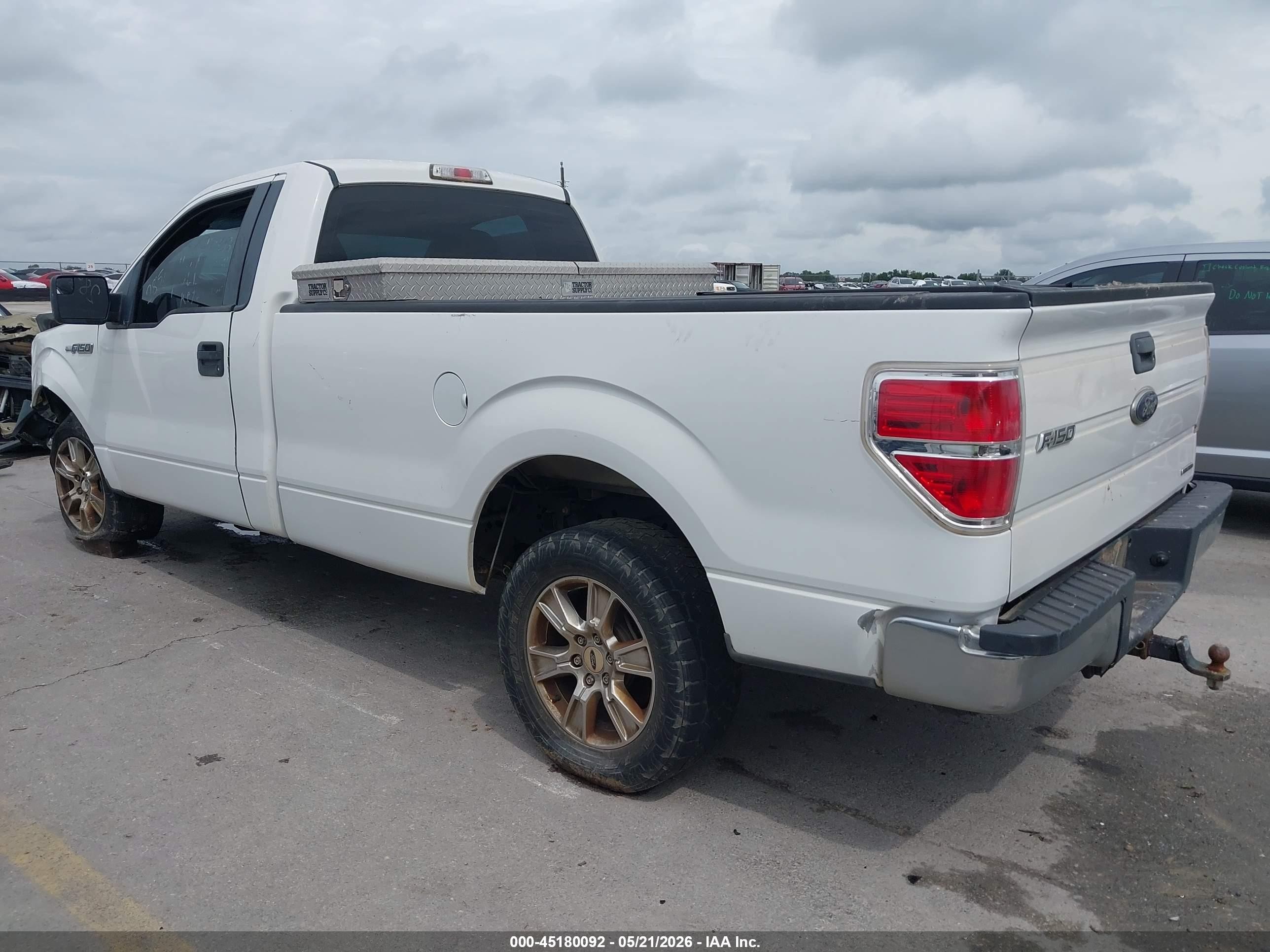 2014 Ford F-150 Xl White vin: 1FTNF1CF0EKD04693