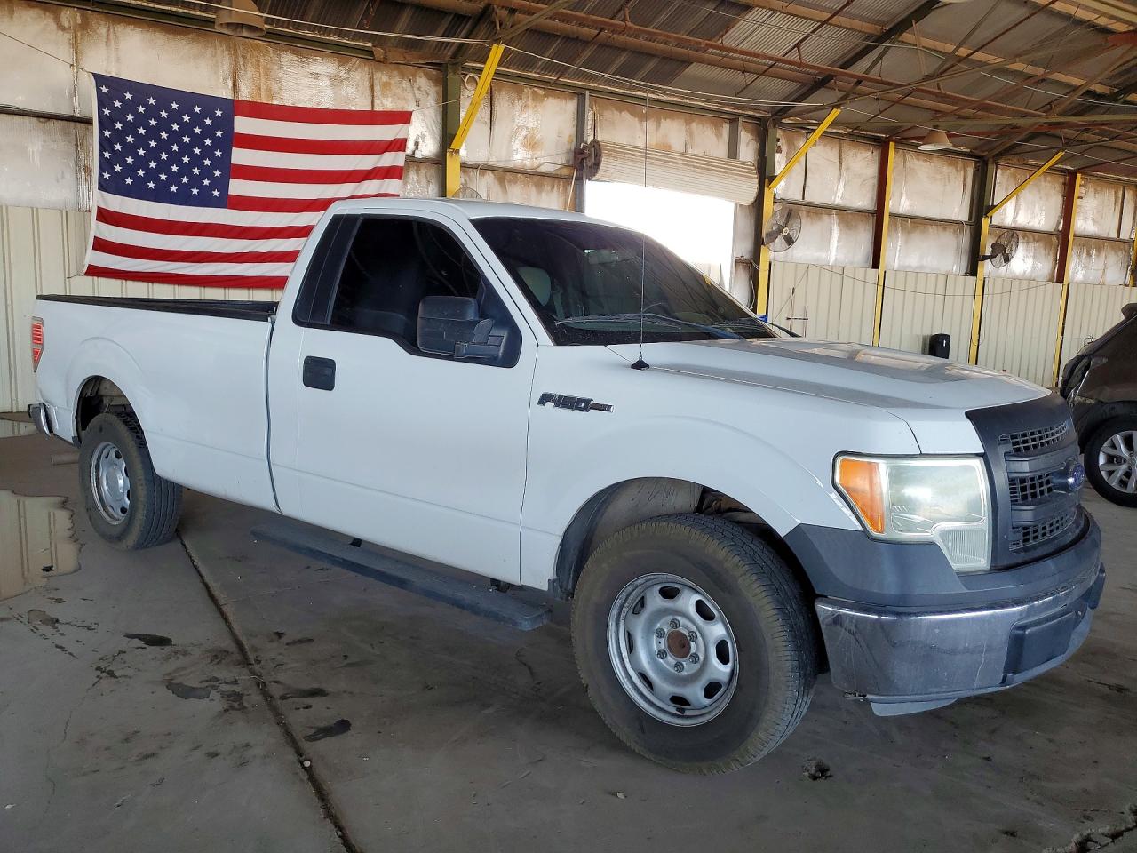 2014 Ford F150 White vin: 1FTNF1CF0EKD83380