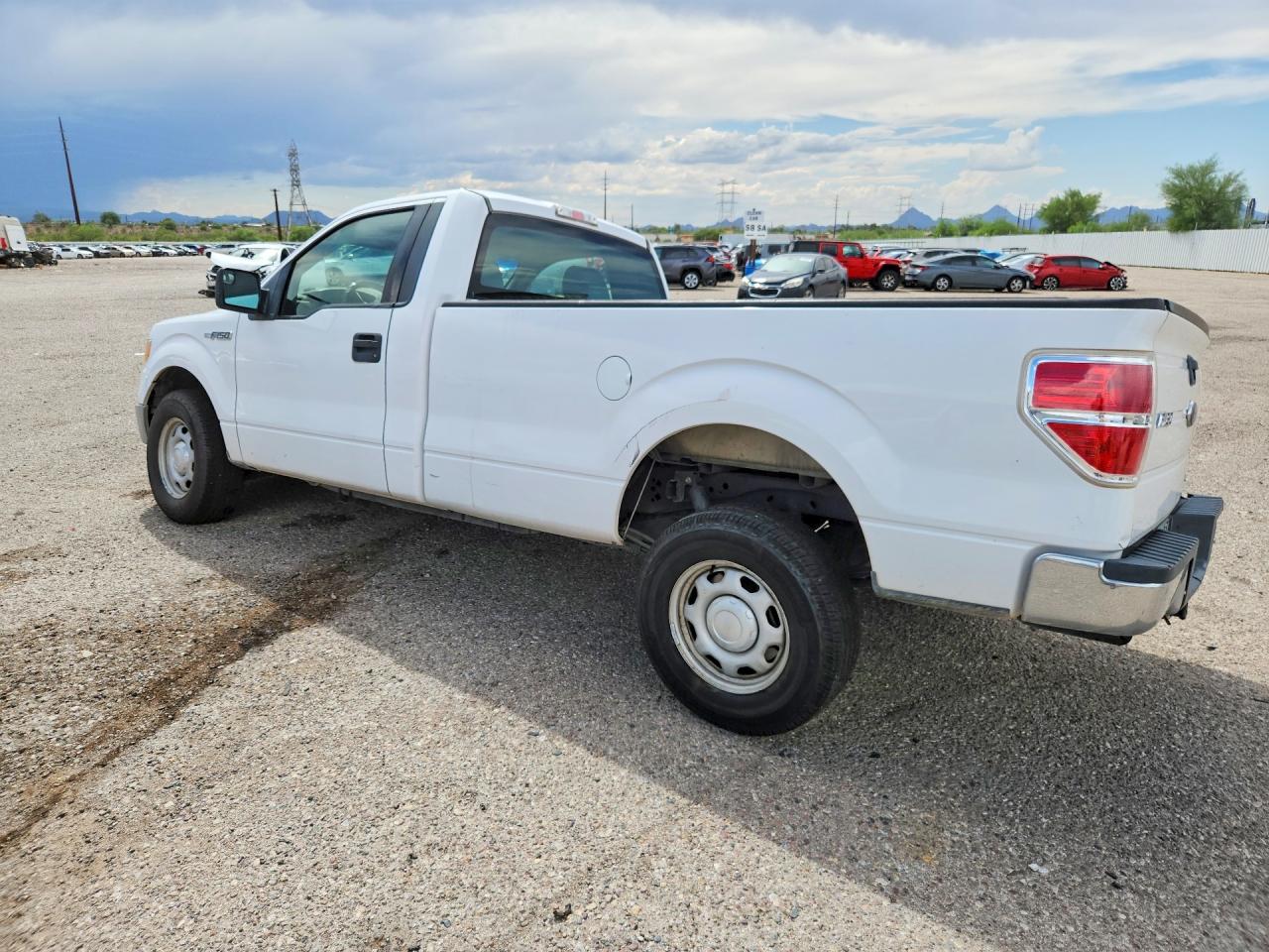 2014 Ford F150 White vin: 1FTNF1CF0EKD84805