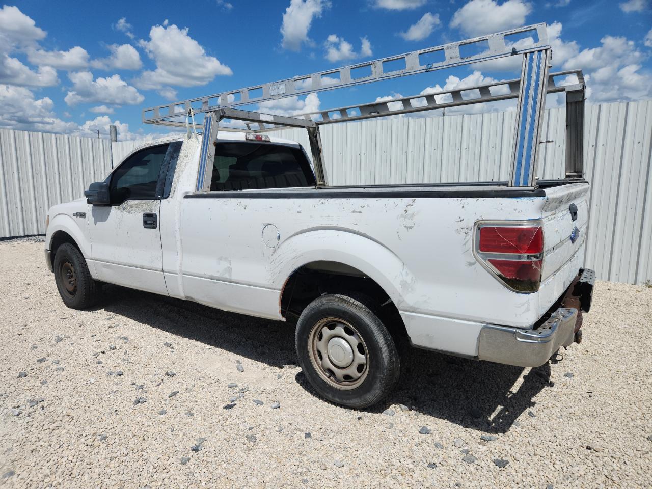 2014 Ford F150 White vin: 1FTNF1CF1EKE28035 Damage: Left Bed Side, Dent(S) W/ Paint Dmg, > 12 Inches