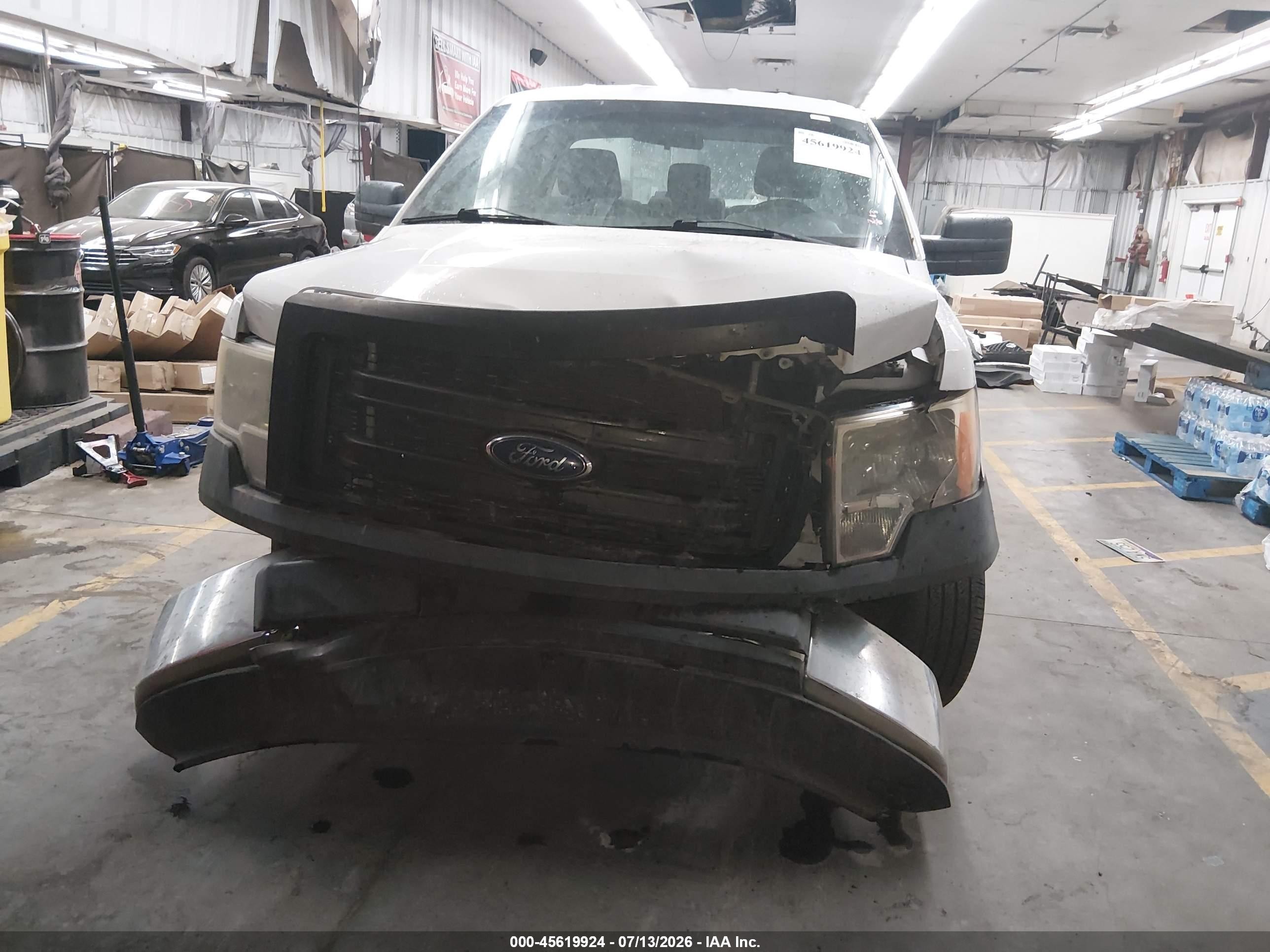 2013 Ford F-150 Xl White vin: 1FTNF1CF2DKD41436