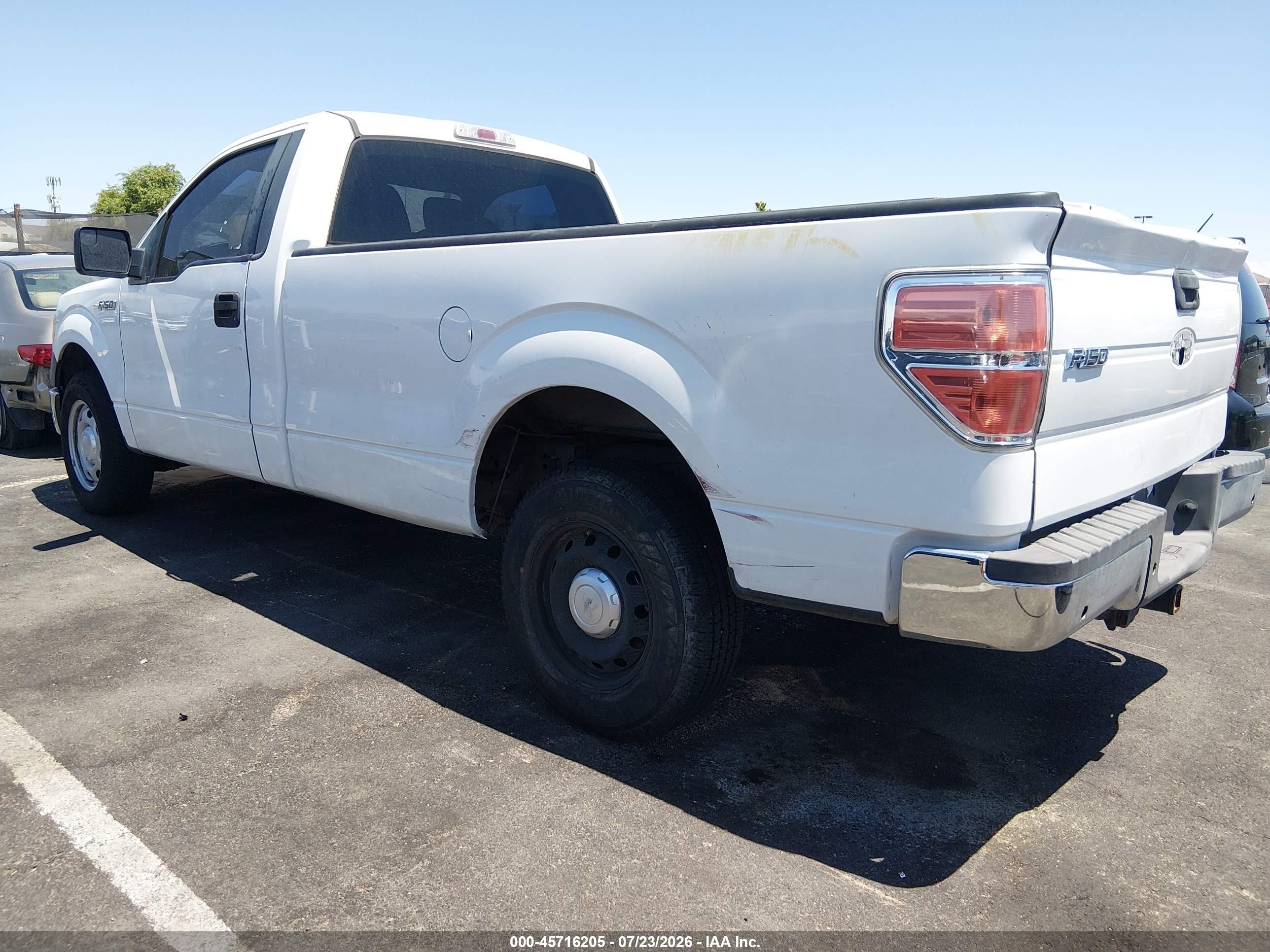 2013 Ford F-150 Xl White vin: 1FTNF1CF2DKF79965