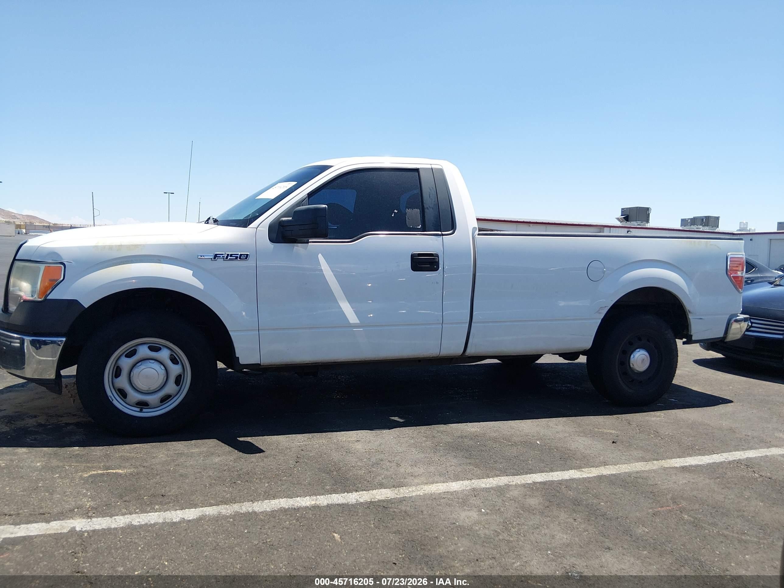 2013 Ford F-150 Xl White vin: 1FTNF1CF2DKF79965