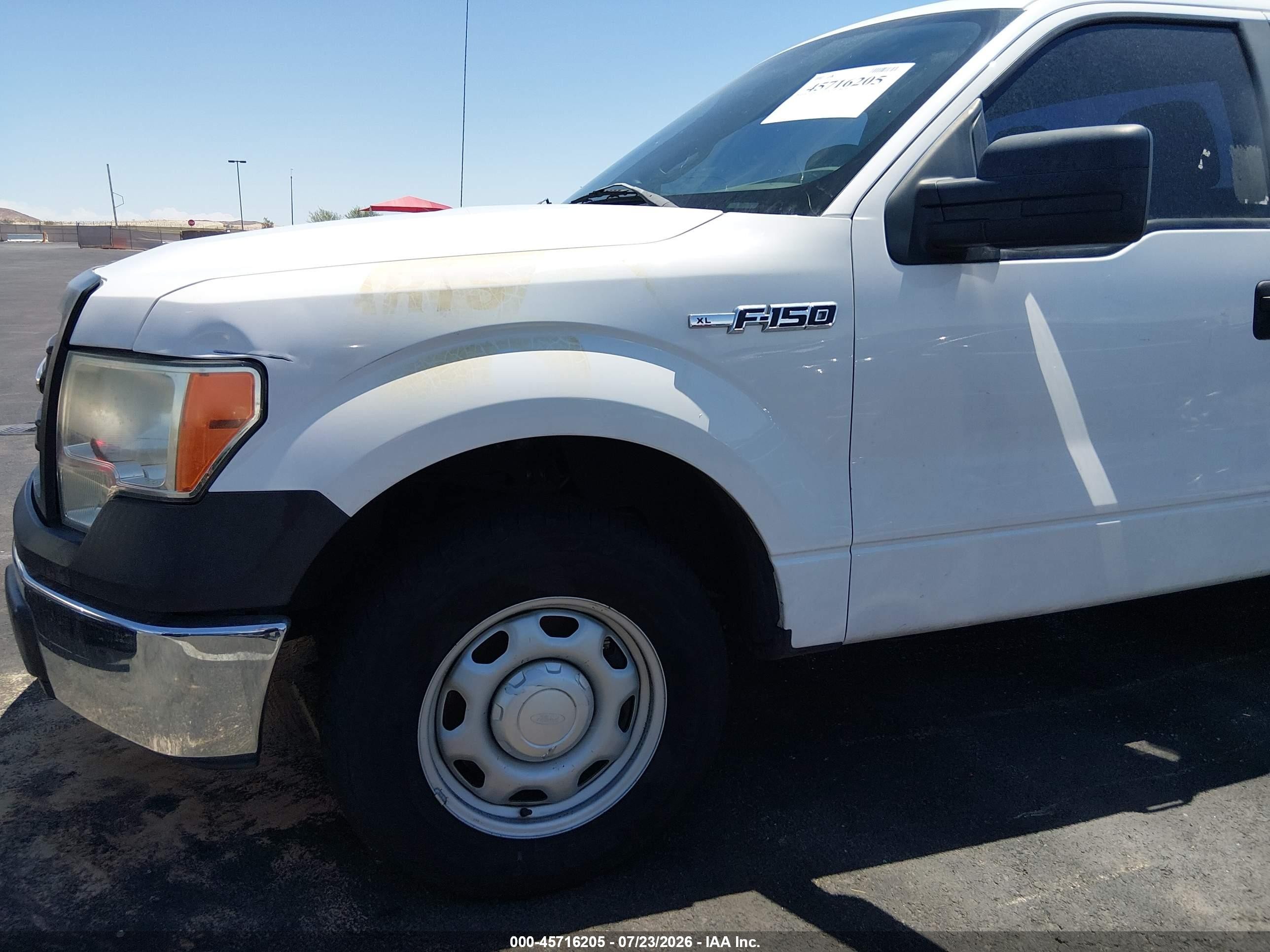 2013 Ford F-150 Xl White vin: 1FTNF1CF2DKF79965