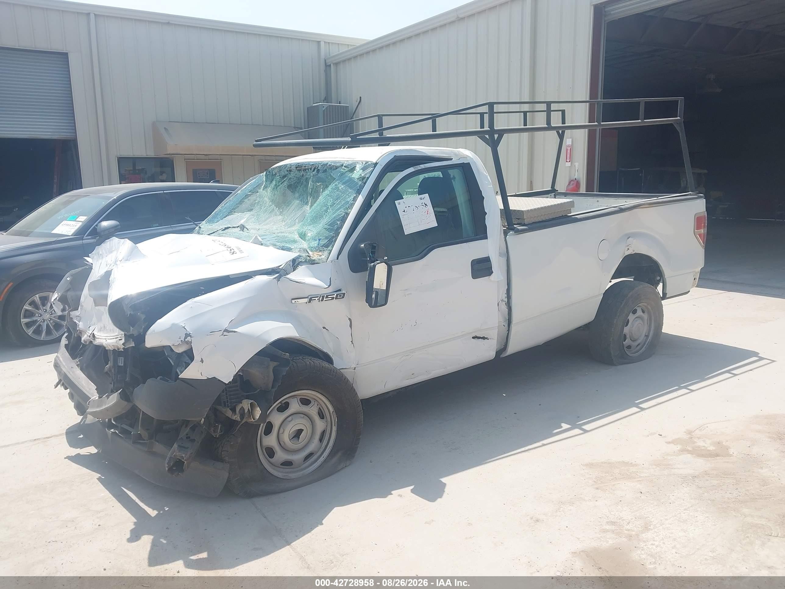 2014 Ford F-150 Xl White vin: 1FTNF1CF2EKF36731