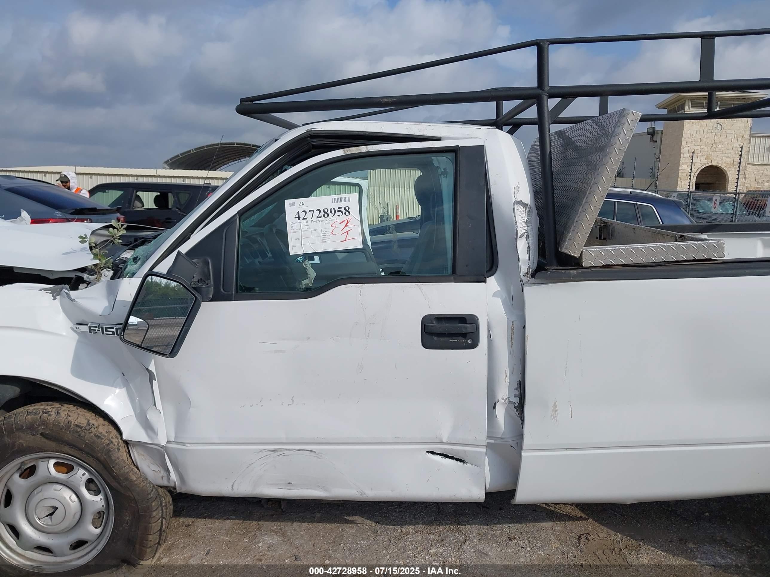 2014 Ford F-150 Xl White vin: 1FTNF1CF2EKF36731
