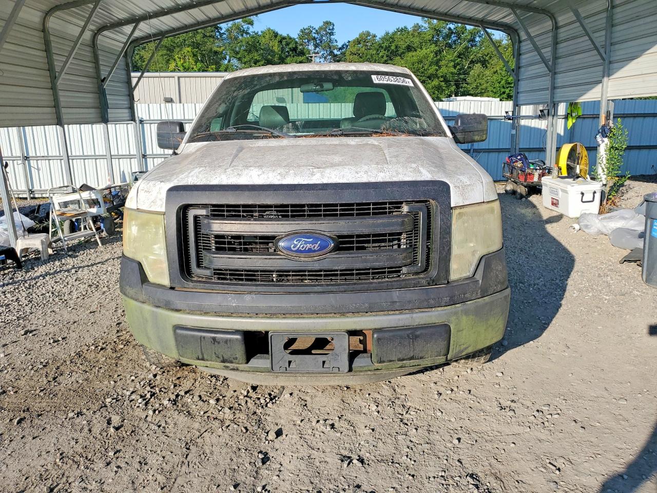 2013 Ford F150 White vin: 1FTNF1CF3DKF90182