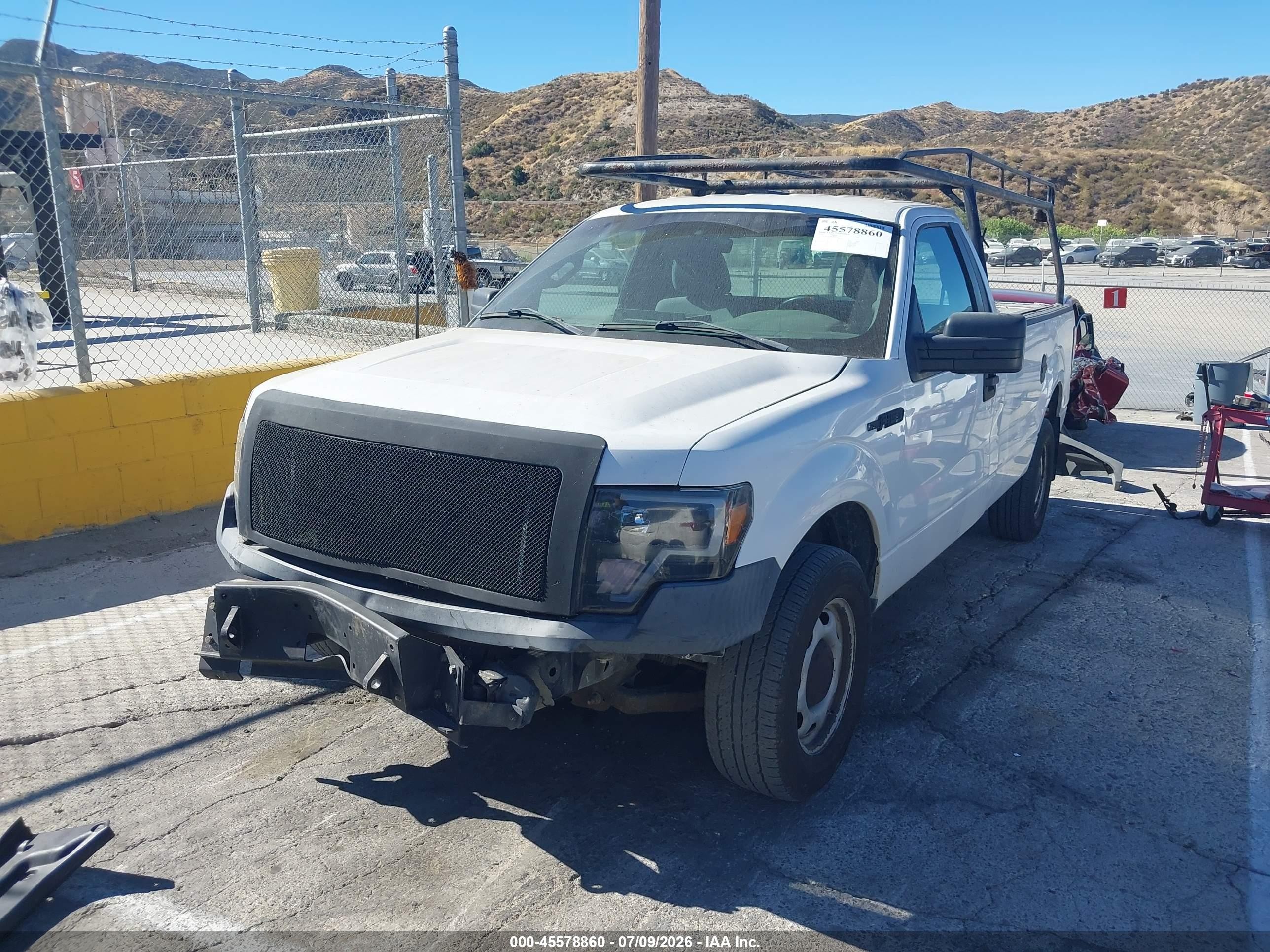 2014 Ford F-150 Xl White vin: 1FTNF1CF3EKD75970