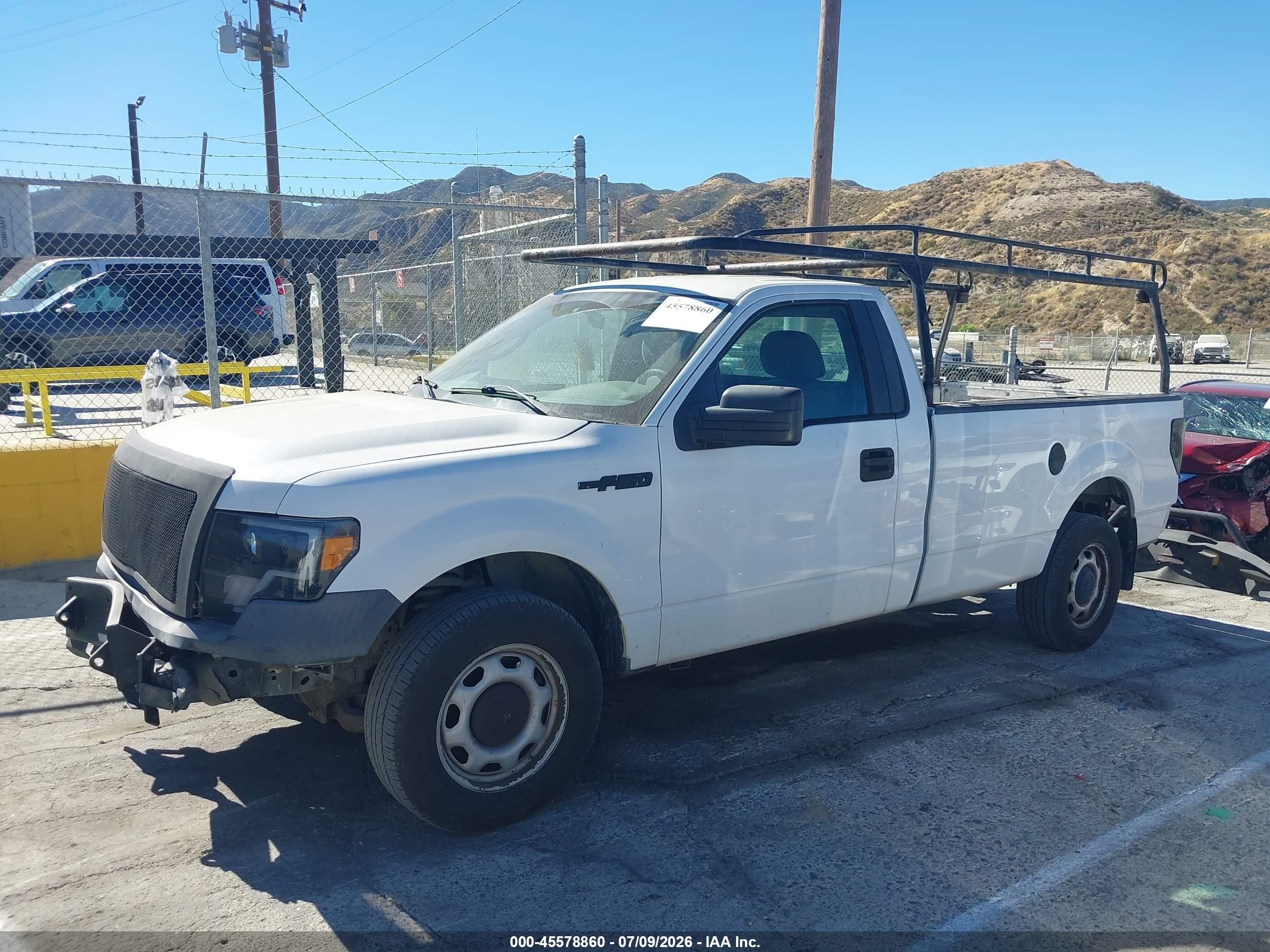 2014 Ford F-150 Xl White vin: 1FTNF1CF3EKD75970