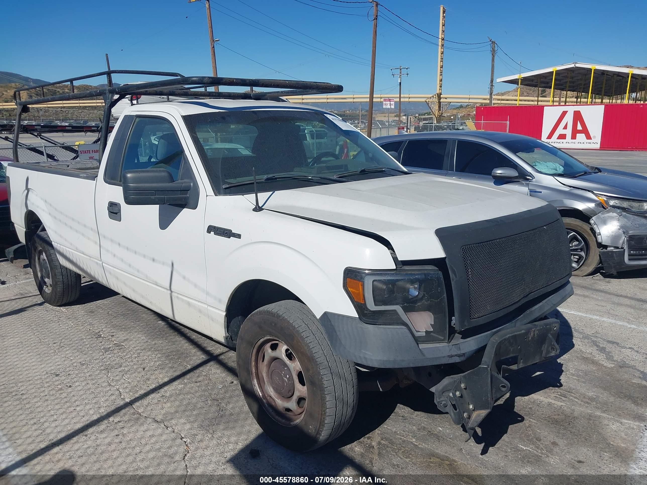 2014 Ford F-150 Xl White vin: 1FTNF1CF3EKD75970