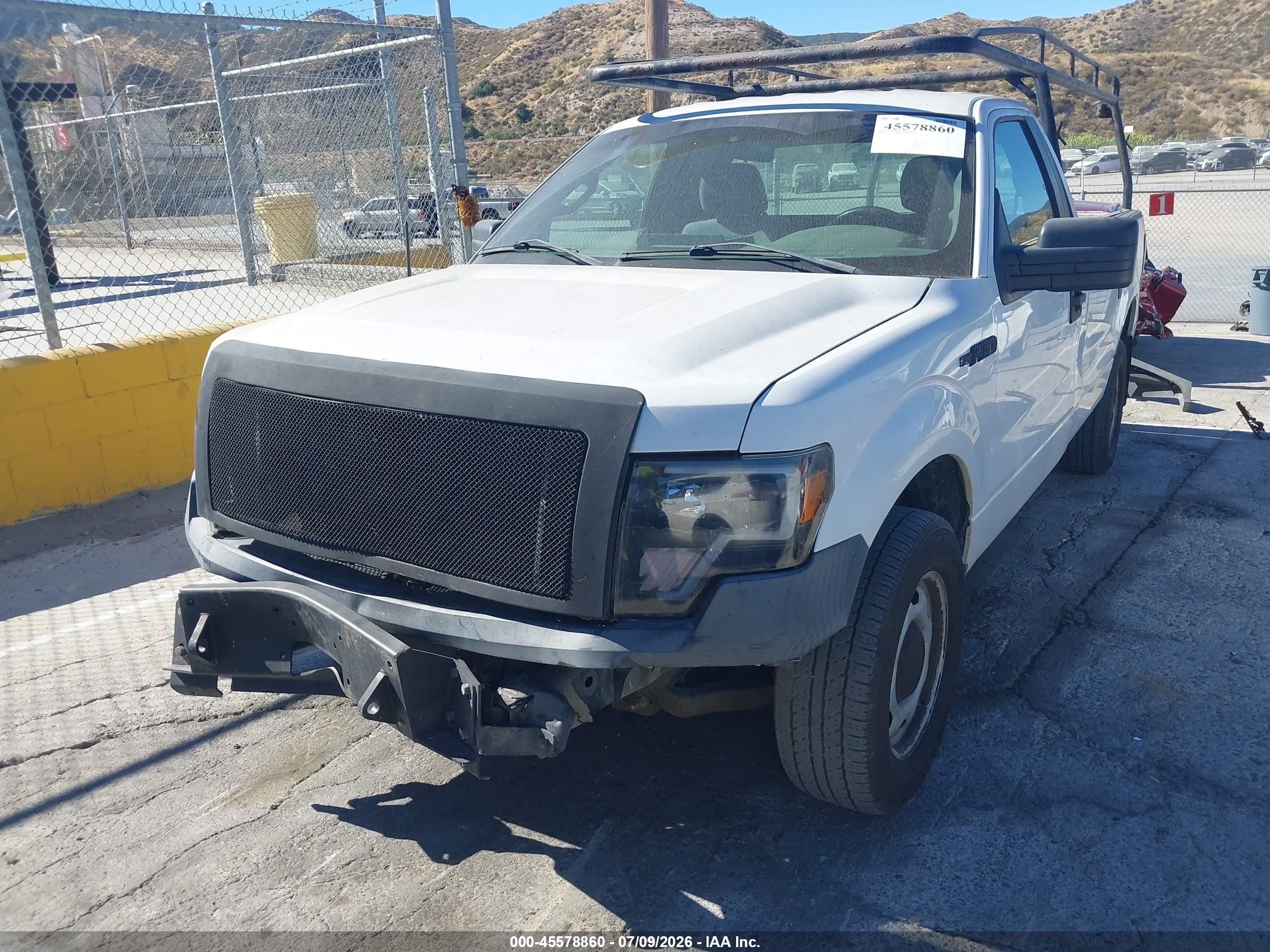 2014 Ford F-150 Xl White vin: 1FTNF1CF3EKD75970