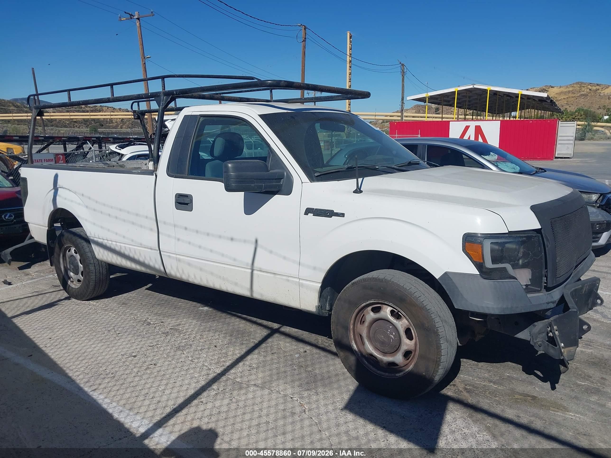 2014 Ford F-150 Xl White vin: 1FTNF1CF3EKD75970