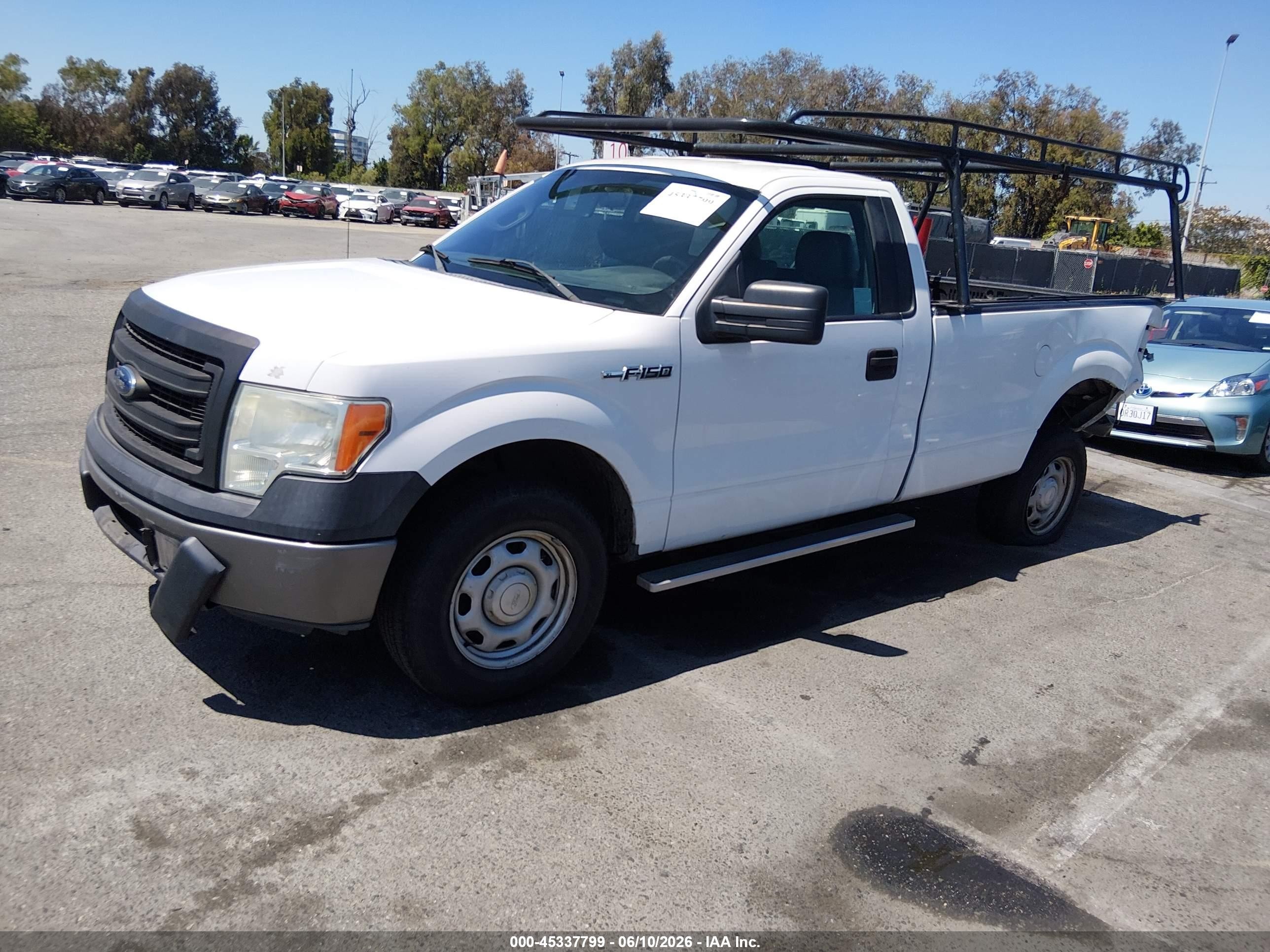 2014 Ford F-150 Xl White vin: 1FTNF1CF3EKE24844