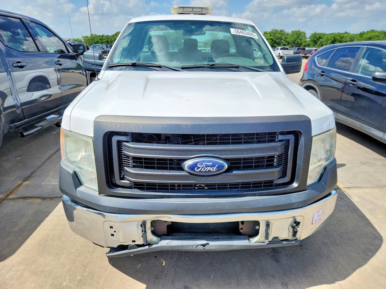 2014 Ford F150 White vin: 1FTNF1CF3EKE89516
