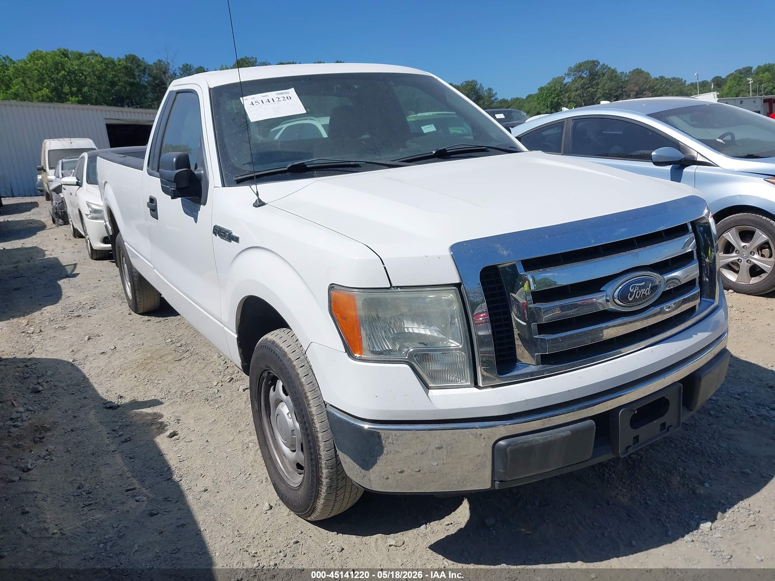 2011 Ford F-150 Xl White vin: 1FTNF1CF4BKD60955