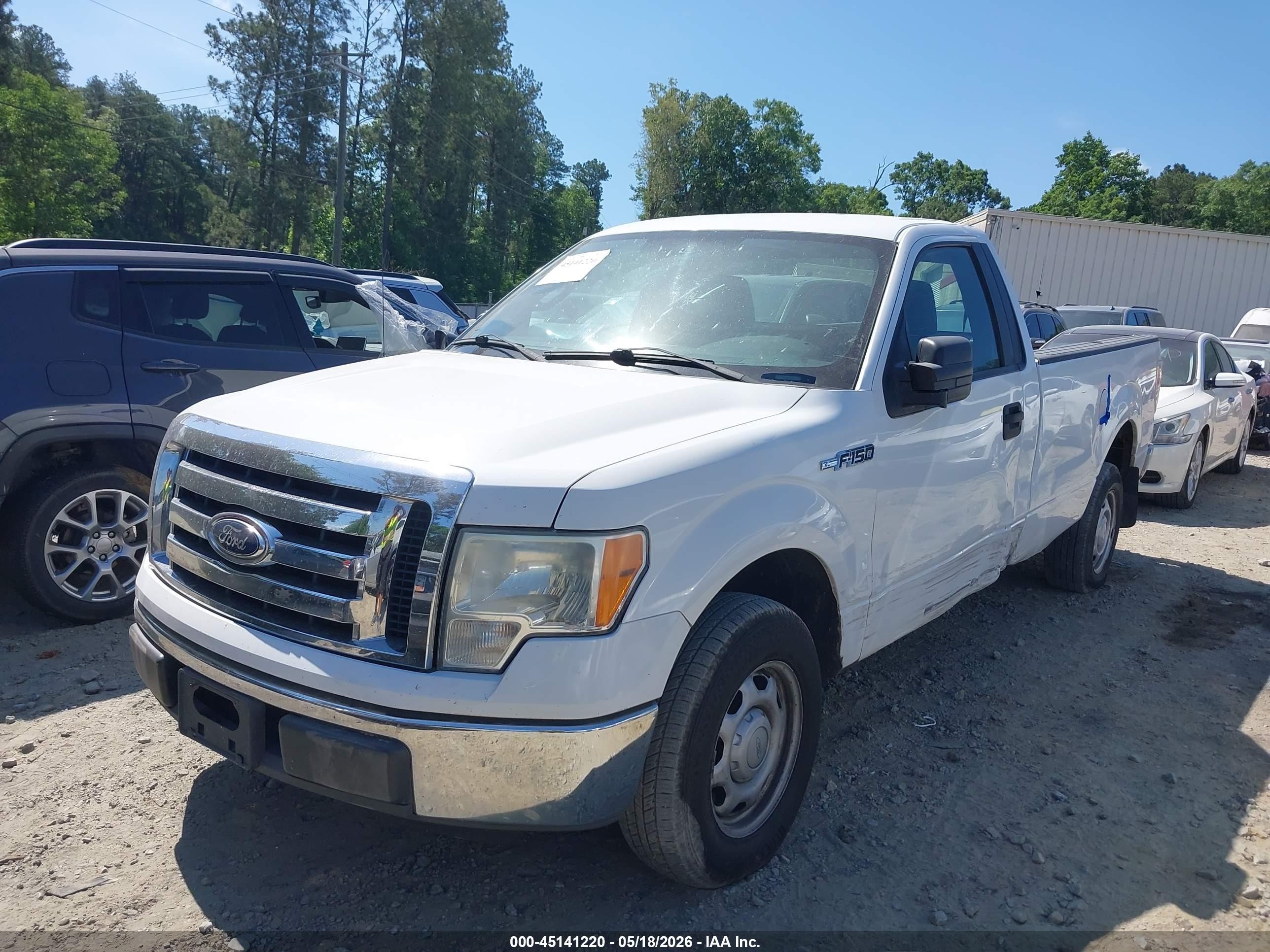 2011 Ford F-150 Xl White vin: 1FTNF1CF4BKD60955