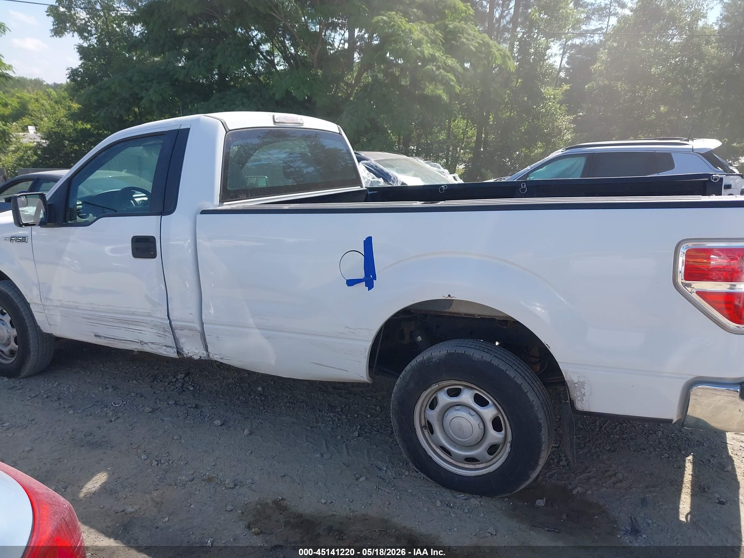 2011 Ford F-150 Xl White vin: 1FTNF1CF4BKD60955