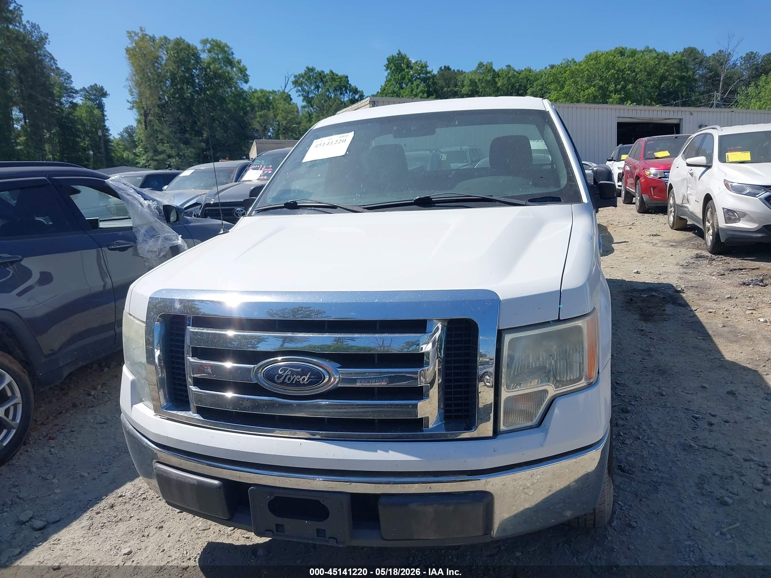 2011 Ford F-150 Xl White vin: 1FTNF1CF4BKD60955