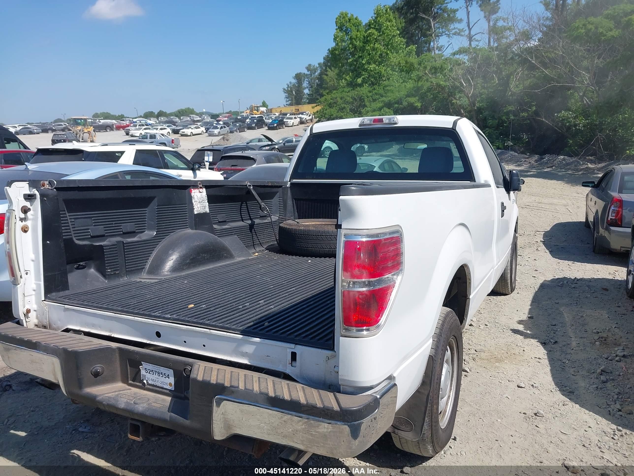 2011 Ford F-150 Xl White vin: 1FTNF1CF4BKD60955