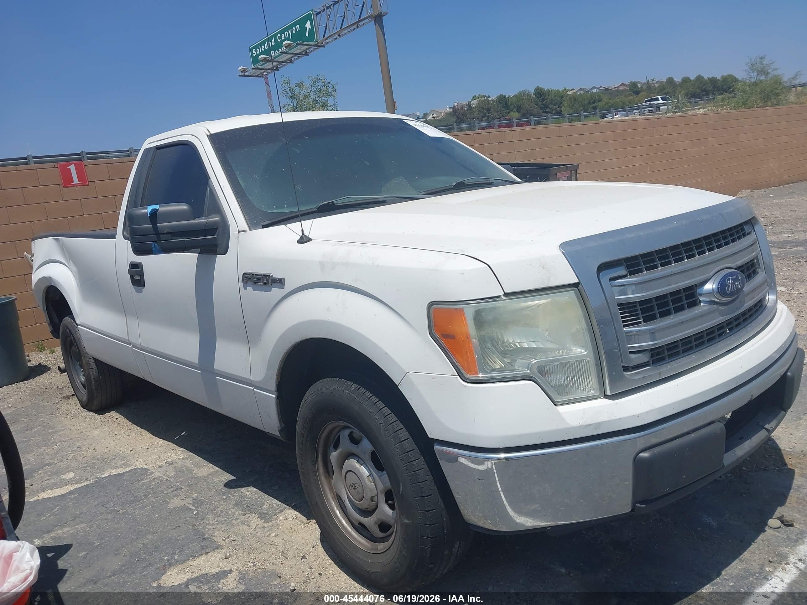 2014 Ford F-150 Xl White vin: 1FTNF1CF4EKD16698