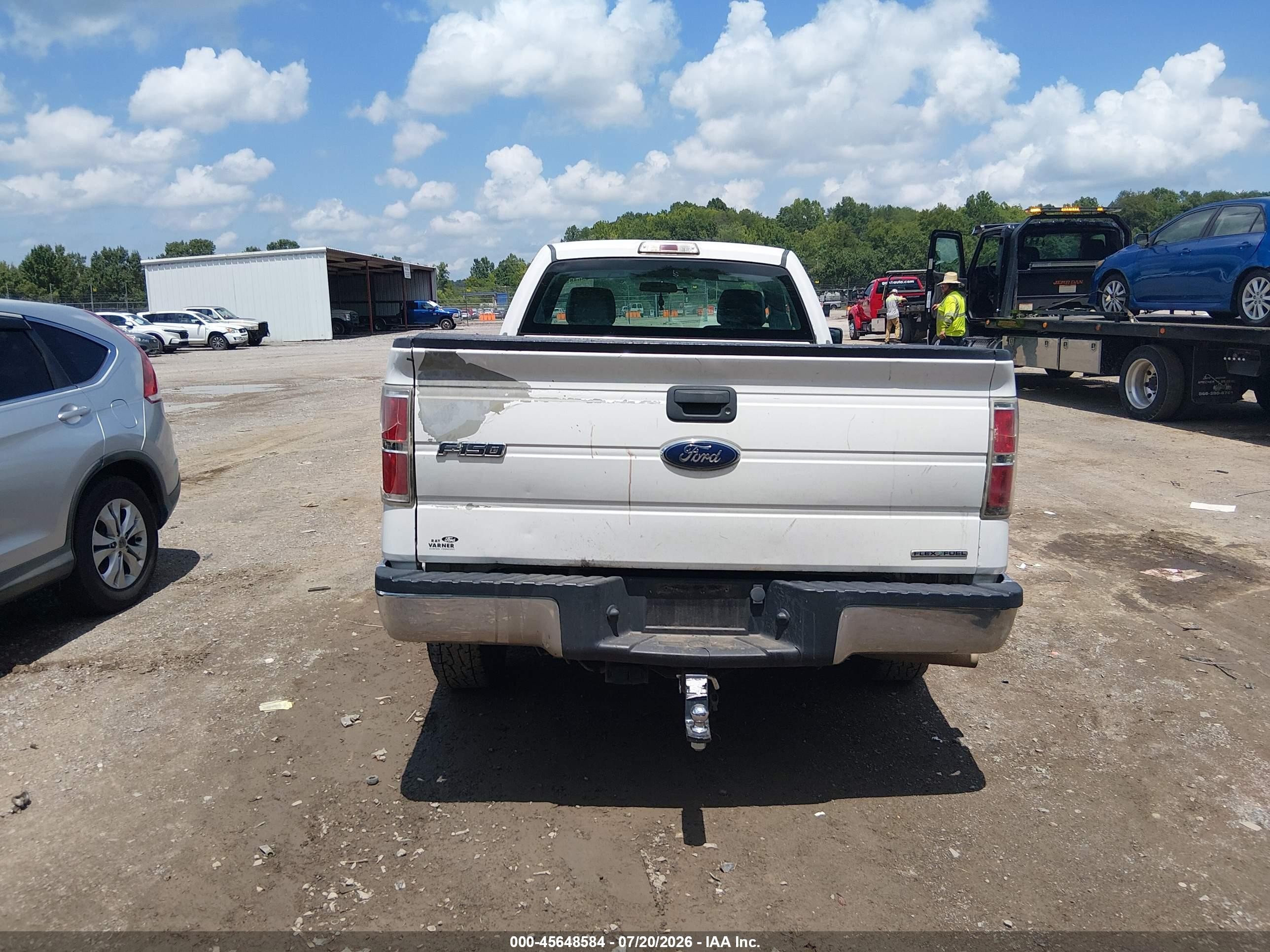 2014 Ford F-150 Xl White vin: 1FTNF1CF4EKE74457