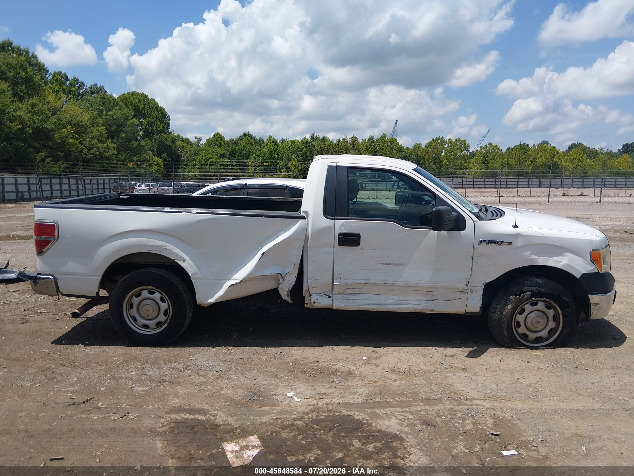 2014 Ford F-150 Xl White vin: 1FTNF1CF4EKE74457