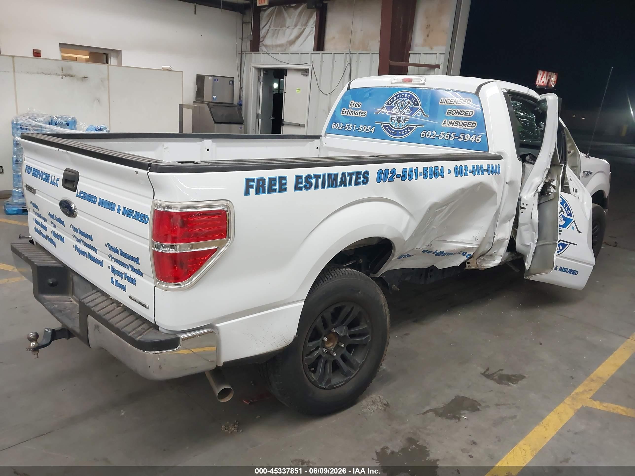 2014 Ford F-150 Xl White vin: 1FTNF1CF5EKG50058