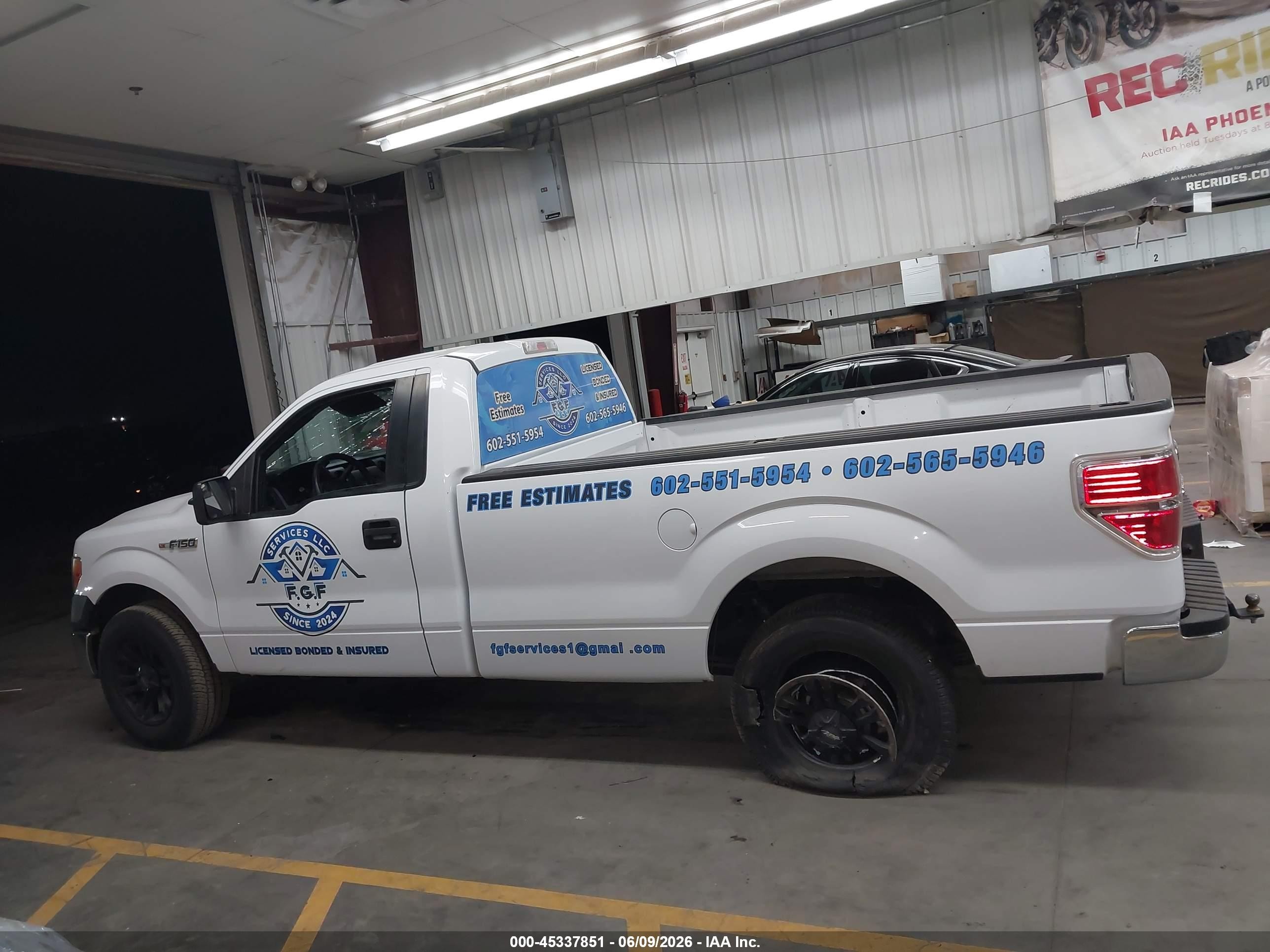 2014 Ford F-150 Xl White vin: 1FTNF1CF5EKG50058