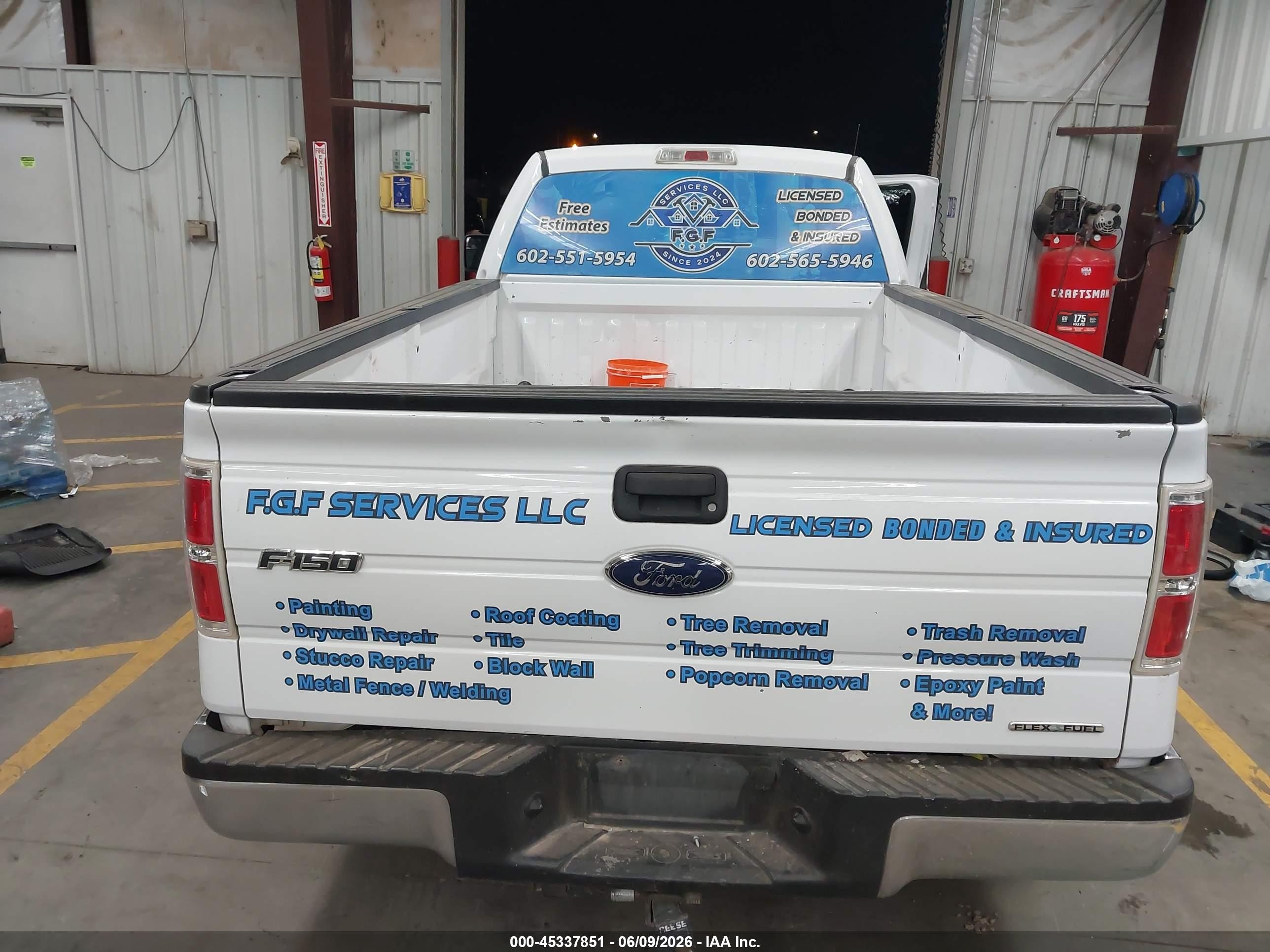 2014 Ford F-150 Xl White vin: 1FTNF1CF5EKG50058