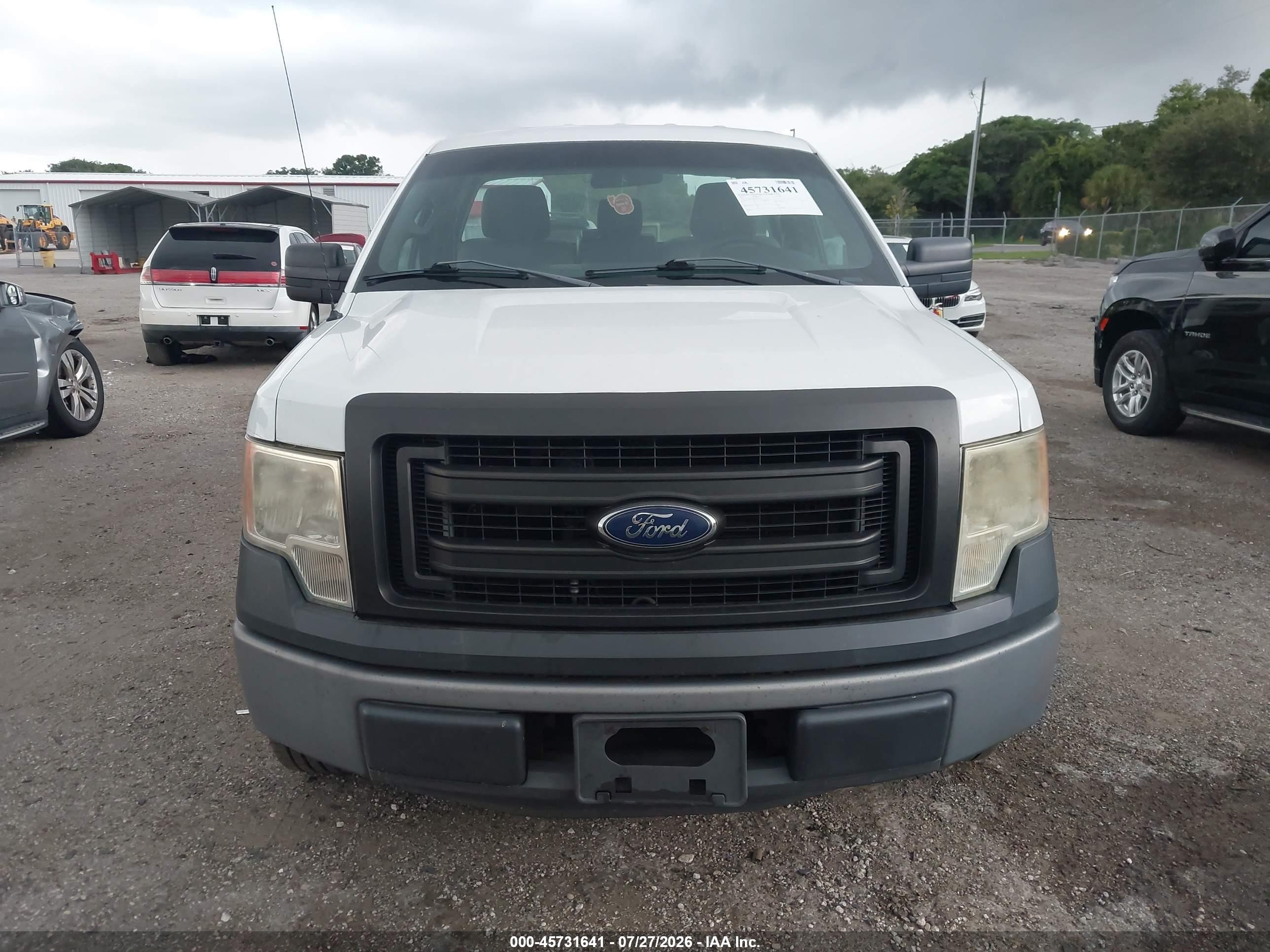2013 Ford F-150 Xl White vin: 1FTNF1CF6DKF54423