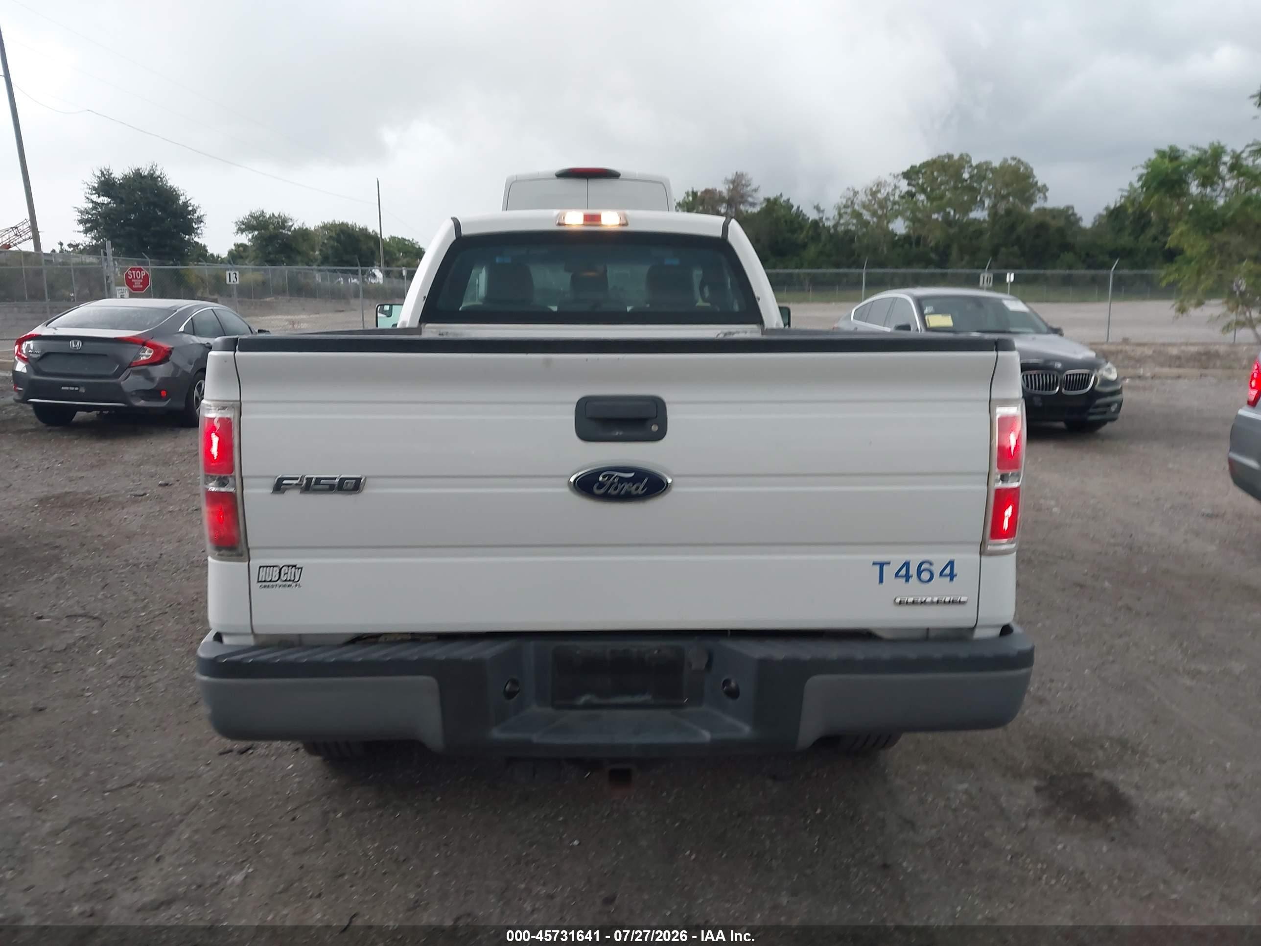 2013 Ford F-150 Xl White vin: 1FTNF1CF6DKF54423