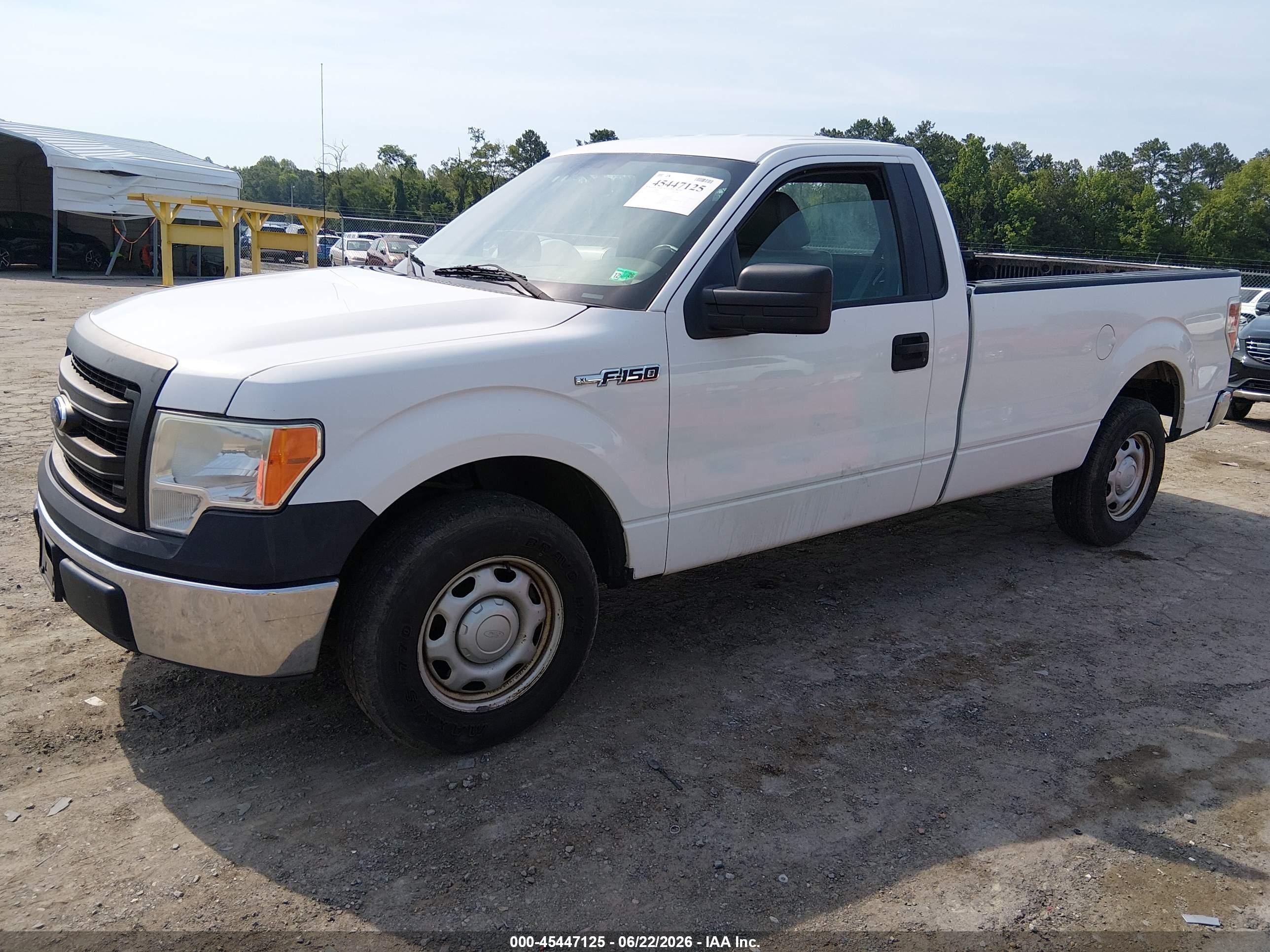 2013 Ford F-150 Xl/xlt White vin: 1FTNF1CF7DKD34806