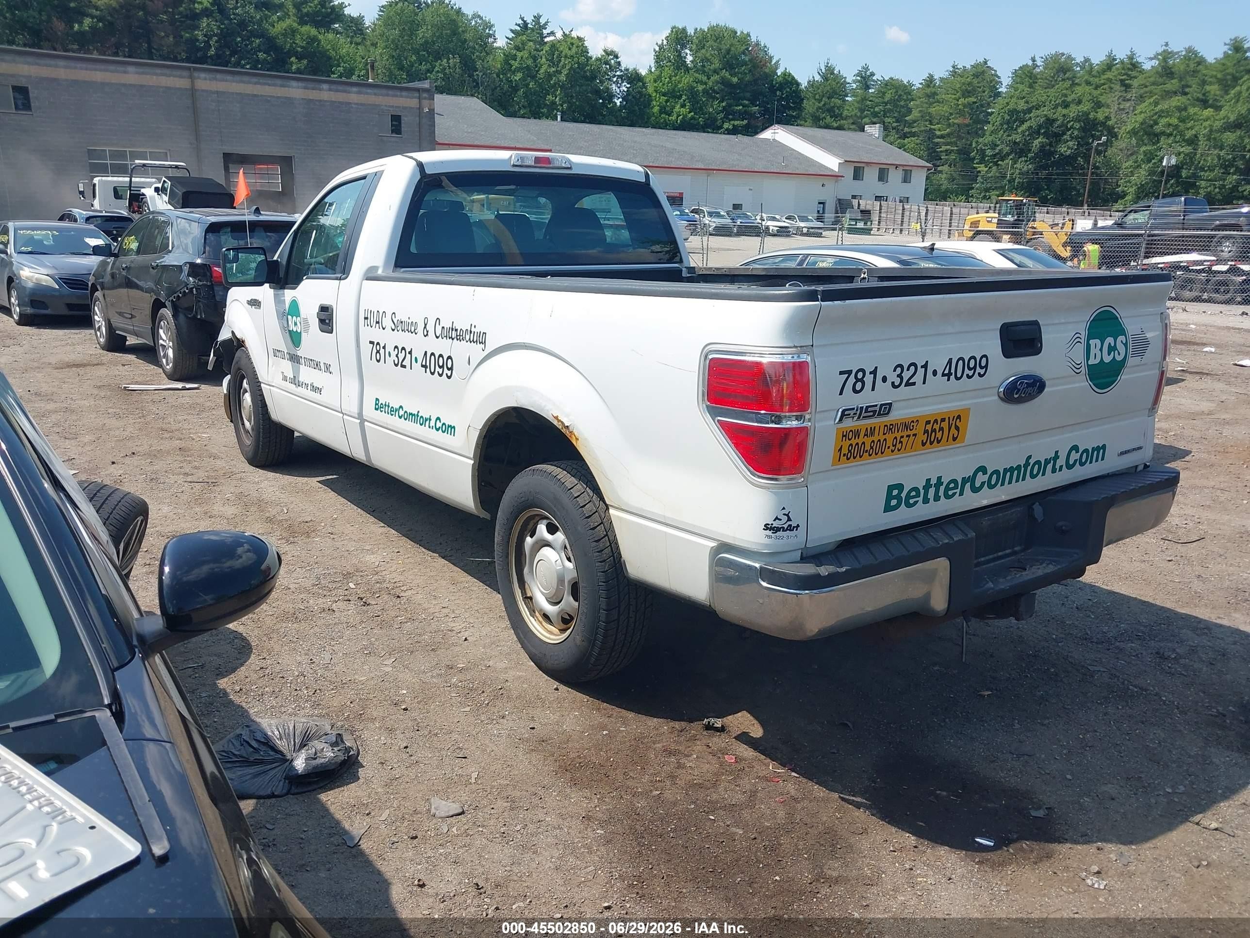 2014 Ford F-150 Stx/xl/xlt White vin: 1FTNF1CF7EKD17800