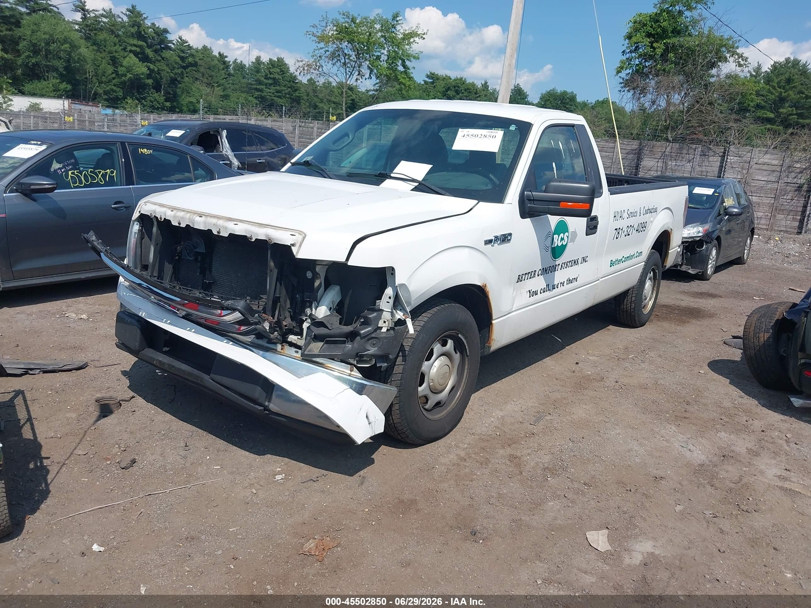 2014 Ford F-150 Stx/xl/xlt White vin: 1FTNF1CF7EKD17800